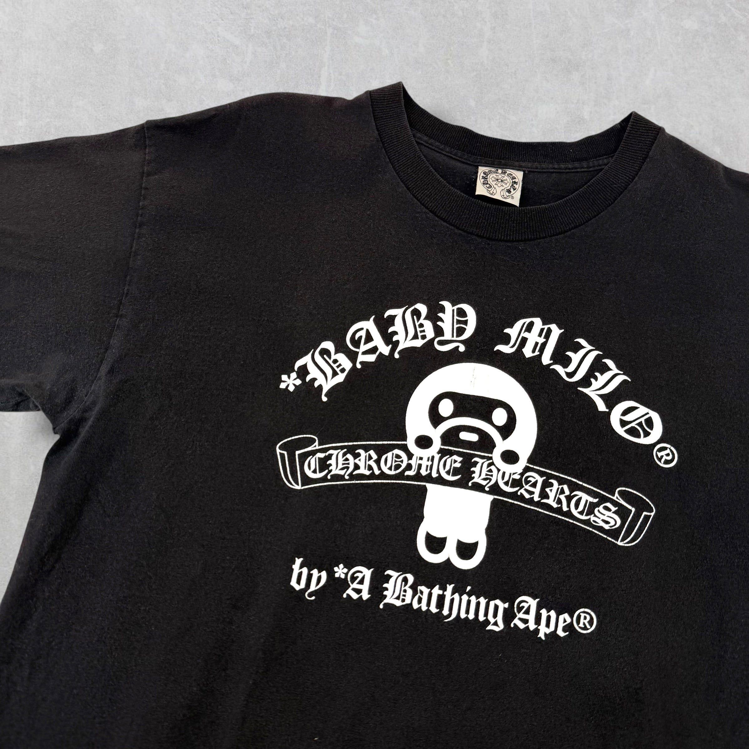Bape Chrome Hearts Bape Baby Milo Scroll Tee L Size US L / EU 52-54 / 3 - 3 Thumbnail