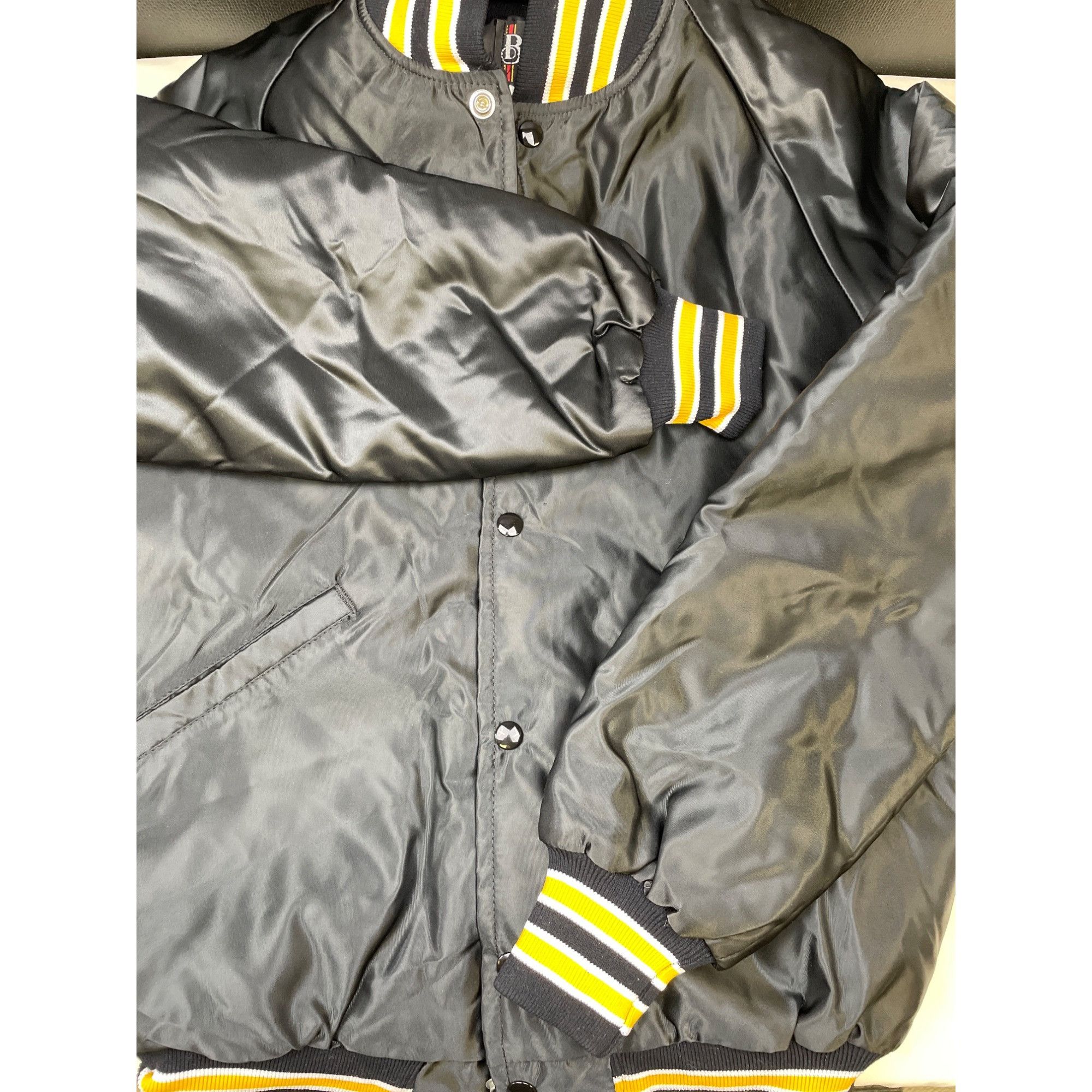 Other Butwin Men's Black & Yellow Snap Button Bomber Jacket Size S Size US S / EU 44-46 / 1 - 6 Thumbnail