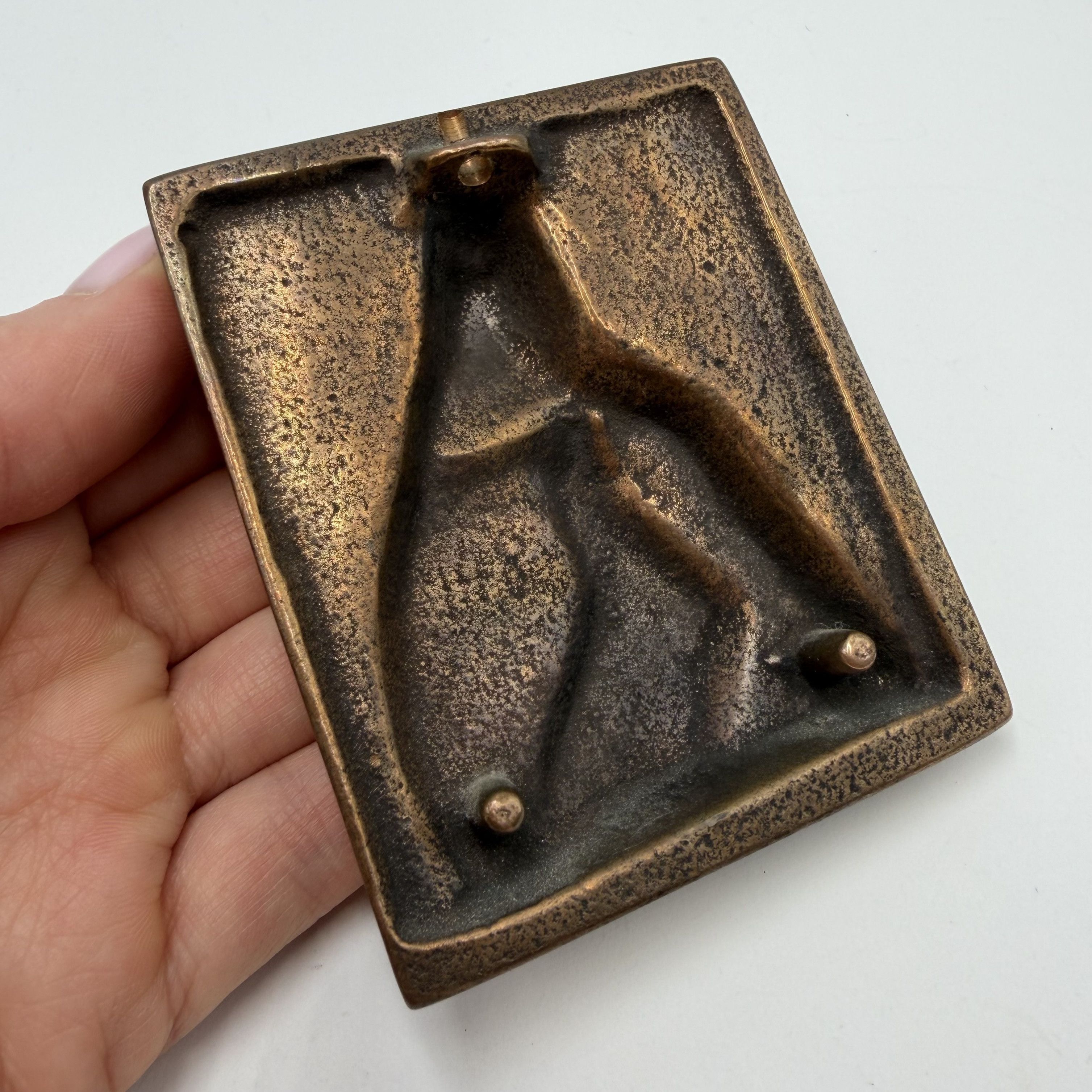 Vintage Vintage German Bronze Madonna & Child Wall Plaque Religious Size ONE SIZE - 3 Thumbnail
