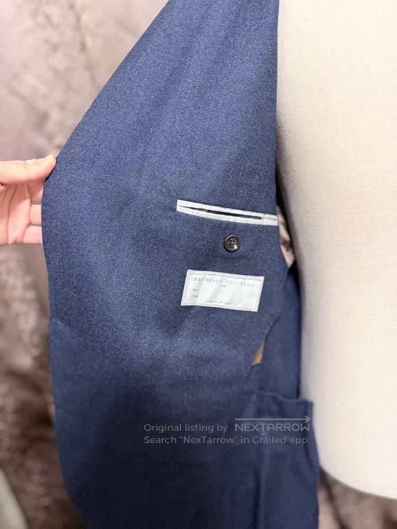 Brunello Cucinelli Brunello Cucinelli size 56 Men's Business Jacket Size 54R - 4 Thumbnail