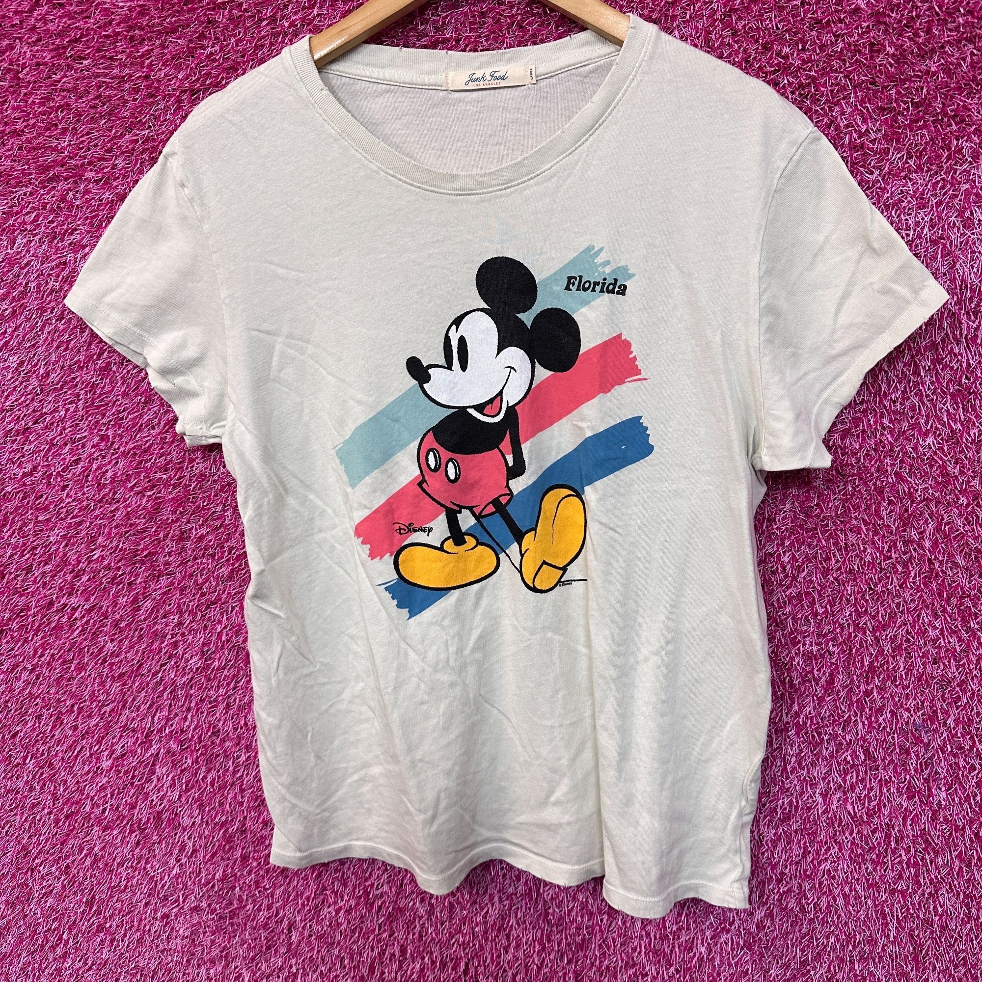 Disney Mickey Mouse Florida Distressed Disney Women’s Top L Size L / US 10 / IT 46 - 1 Thumbnail