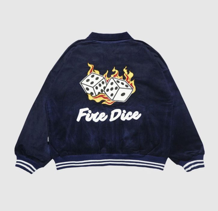 Bomber Jacket varsity jacket corduroy fire dice varsity jacket ...