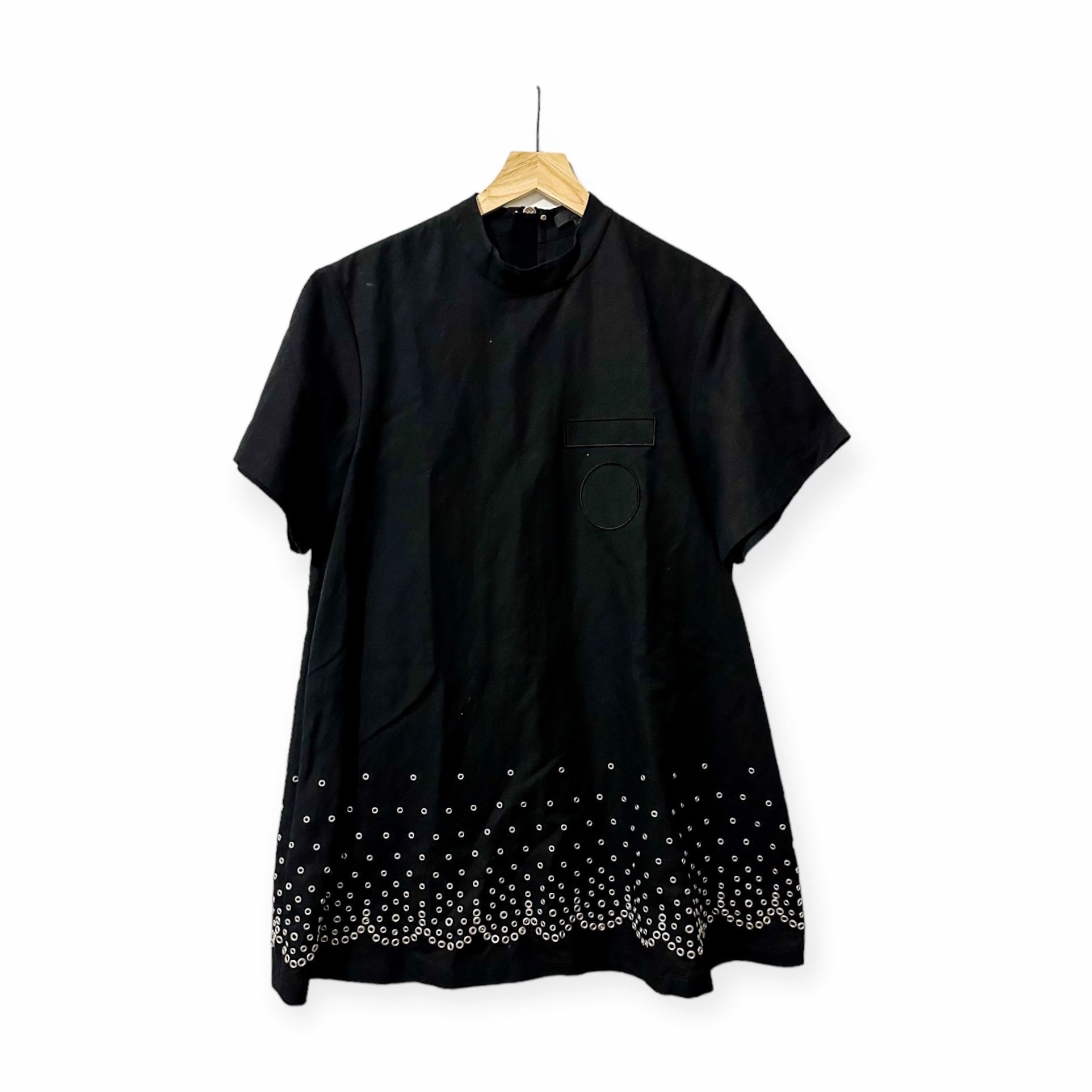 Alexander Wang Black Mini Dress with Studs Size 10