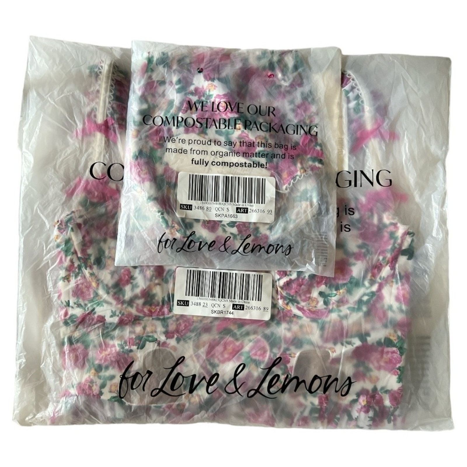 For Love & Lemons FOR LOVE & LEMONS Bustier and High-Waist Panty Set, Small Size ONE SIZE - 5 Thumbnail