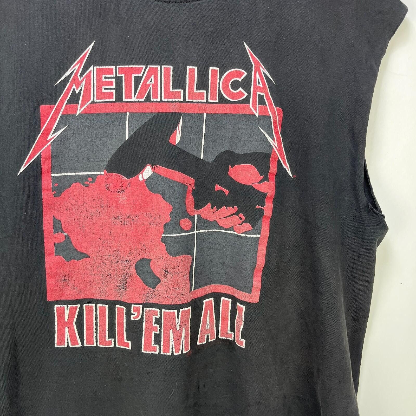 Metallica Vintage Metallica Kill Em All Sleeveless Faded T Shirt Large Size US L / EU 52-54 / 3 - 2 Thumbnail