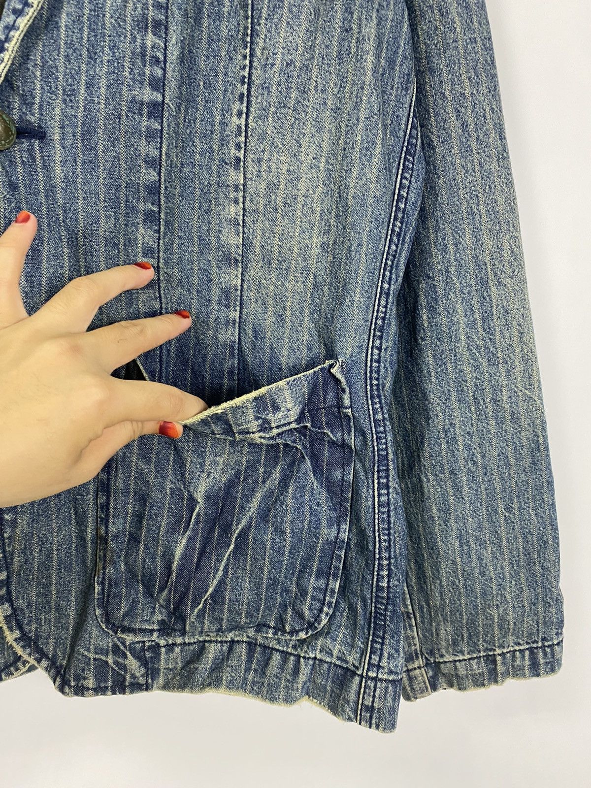 Indigo × Vintage Vintage Nylaus Jeans distress design Size US L / EU 52-54 / 3 - 7 Thumbnail