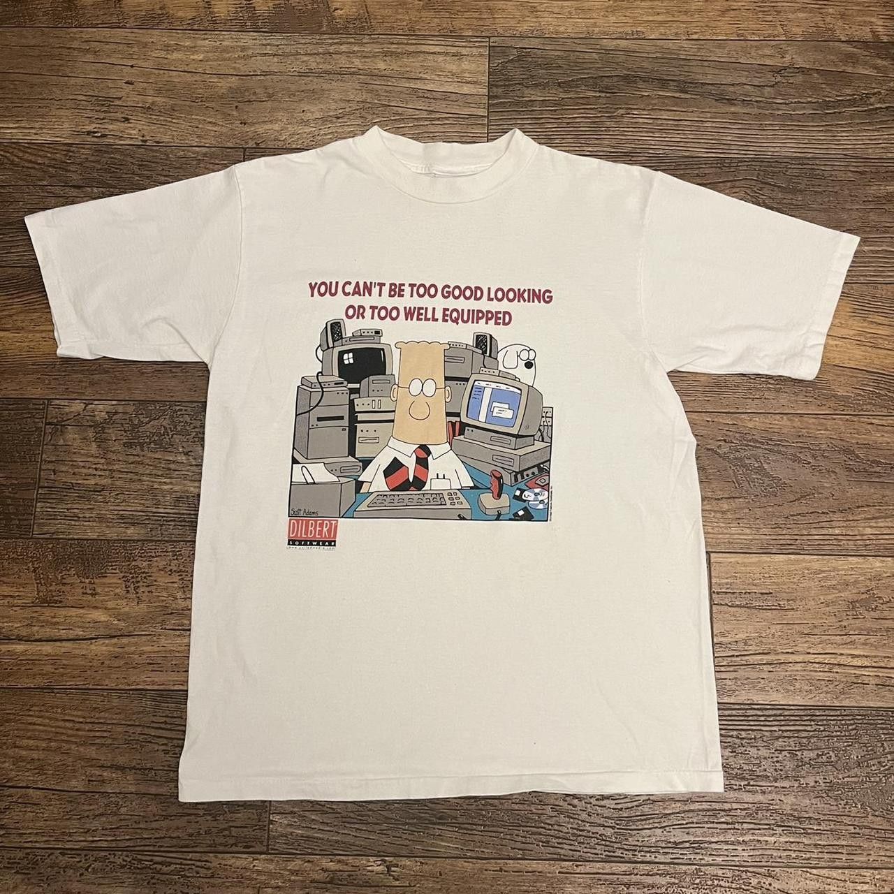 All Sport Vintage 90’s Dilbert T-Shirt Size US L / EU 52-54 / 3 - 1 Thumbnail