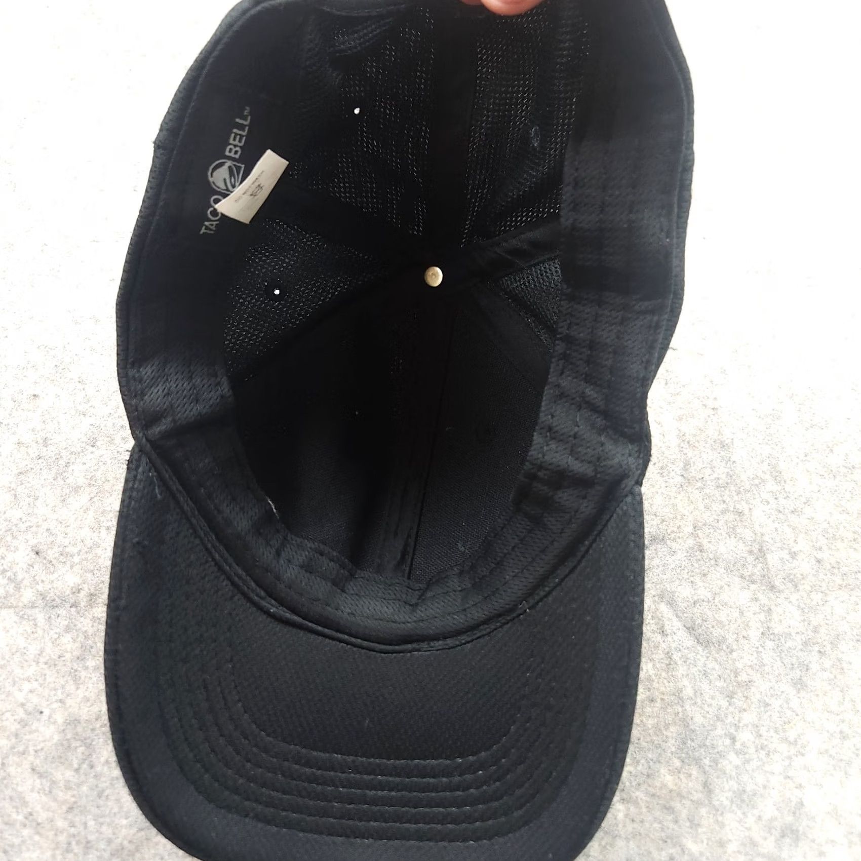 Bell Taco Bell Hat Unisex Men One Size Snapback Employee Worker Logo Live Mas Adults Black Polyester Snapback Size ONE SIZE - 4 Thumbnail