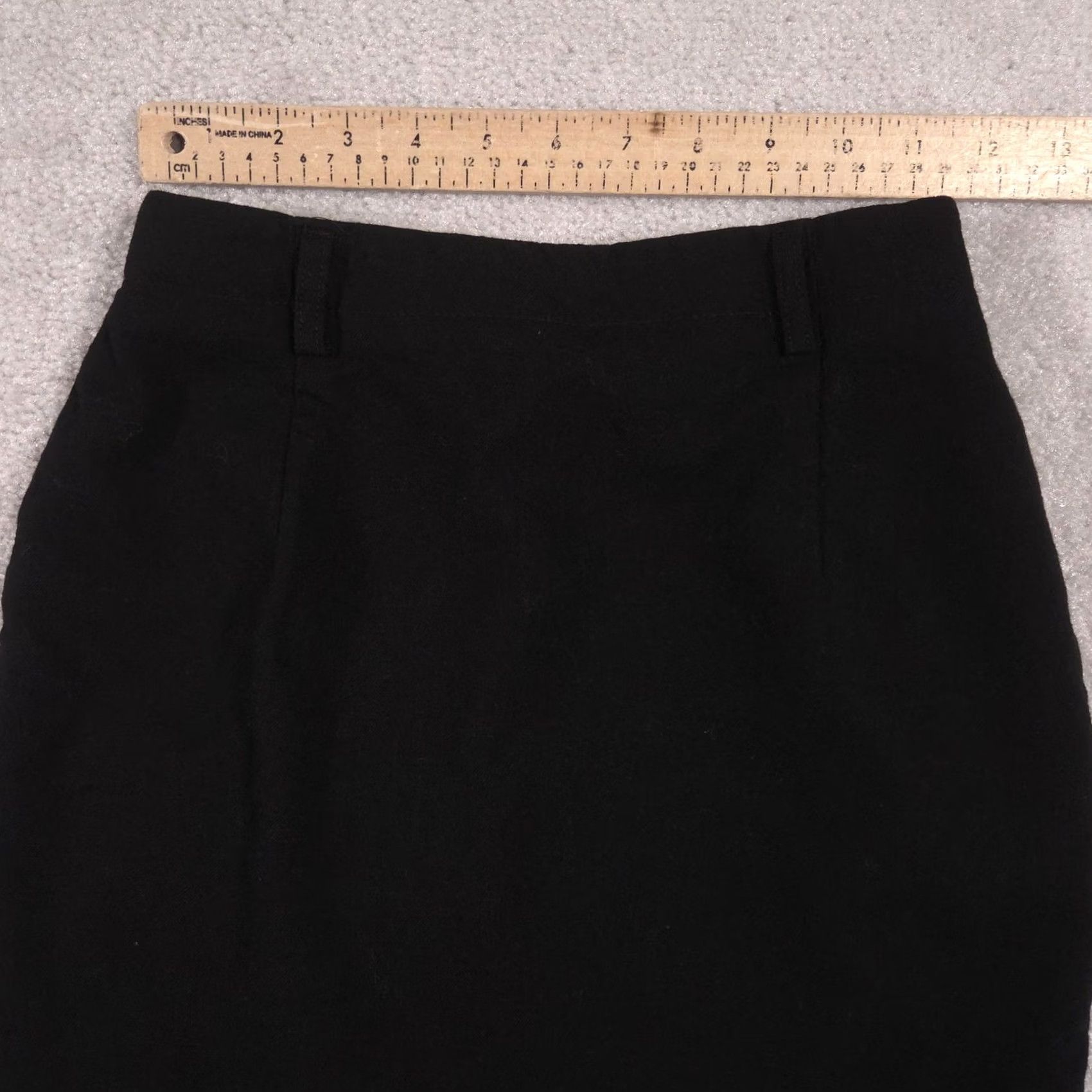 Talbots VINTAGE Talbots Skirt Womens 4P Black Wool Pencil Lined Career Made USA 90s Size 27" / US 4 / IT 40 - 4 Thumbnail