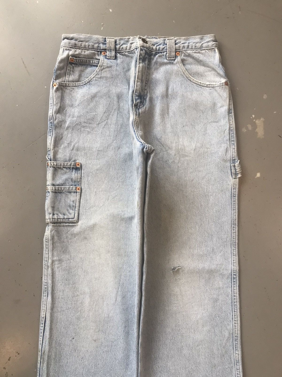Guess × Vintage 90s Vintage guess jean baby blue carpenter denim Size US 32 / EU 48 - 5 Thumbnail