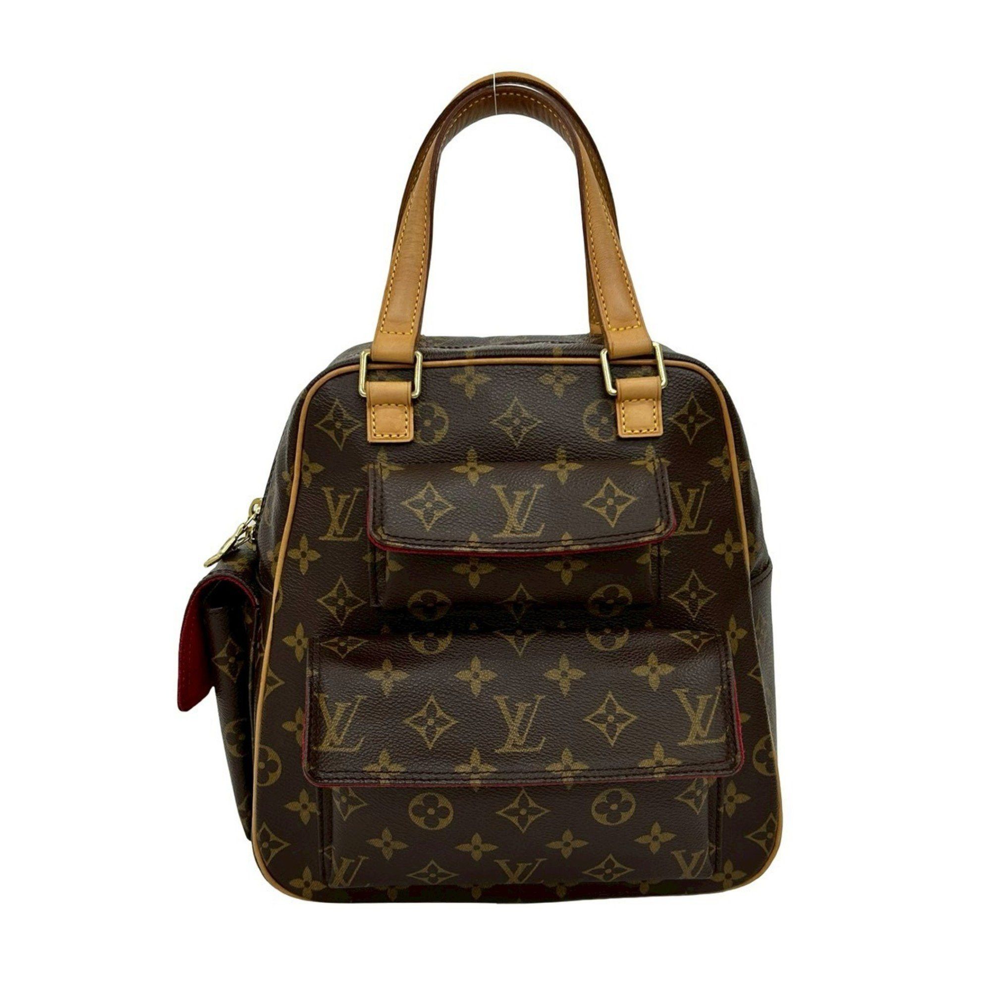 Louis Vuitton LOUIS VUITTON Vintage Excentric Cite Monogram Leather Handbag/Mini Boston Bag, Brown, 48036 Size ONE SIZE - 1 Thumbnail