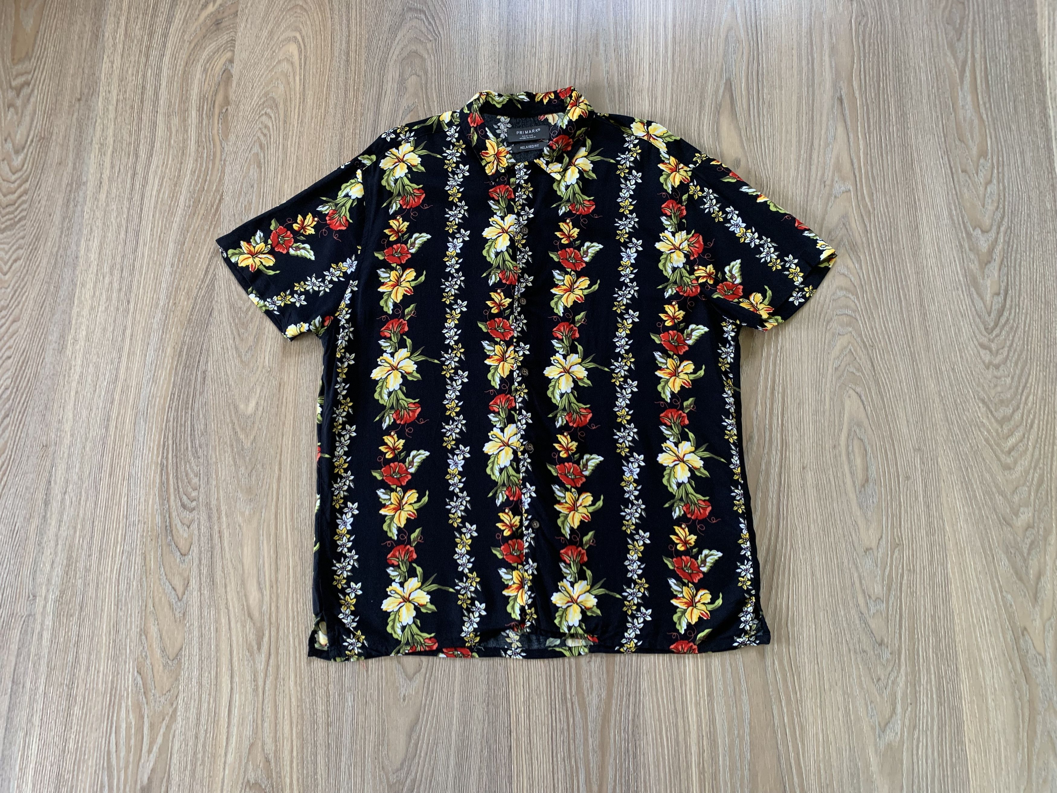 Other Primark Black Light Printed Hawaiian Shirt Size US M / EU 48-50 / 2 - 8 Thumbnail