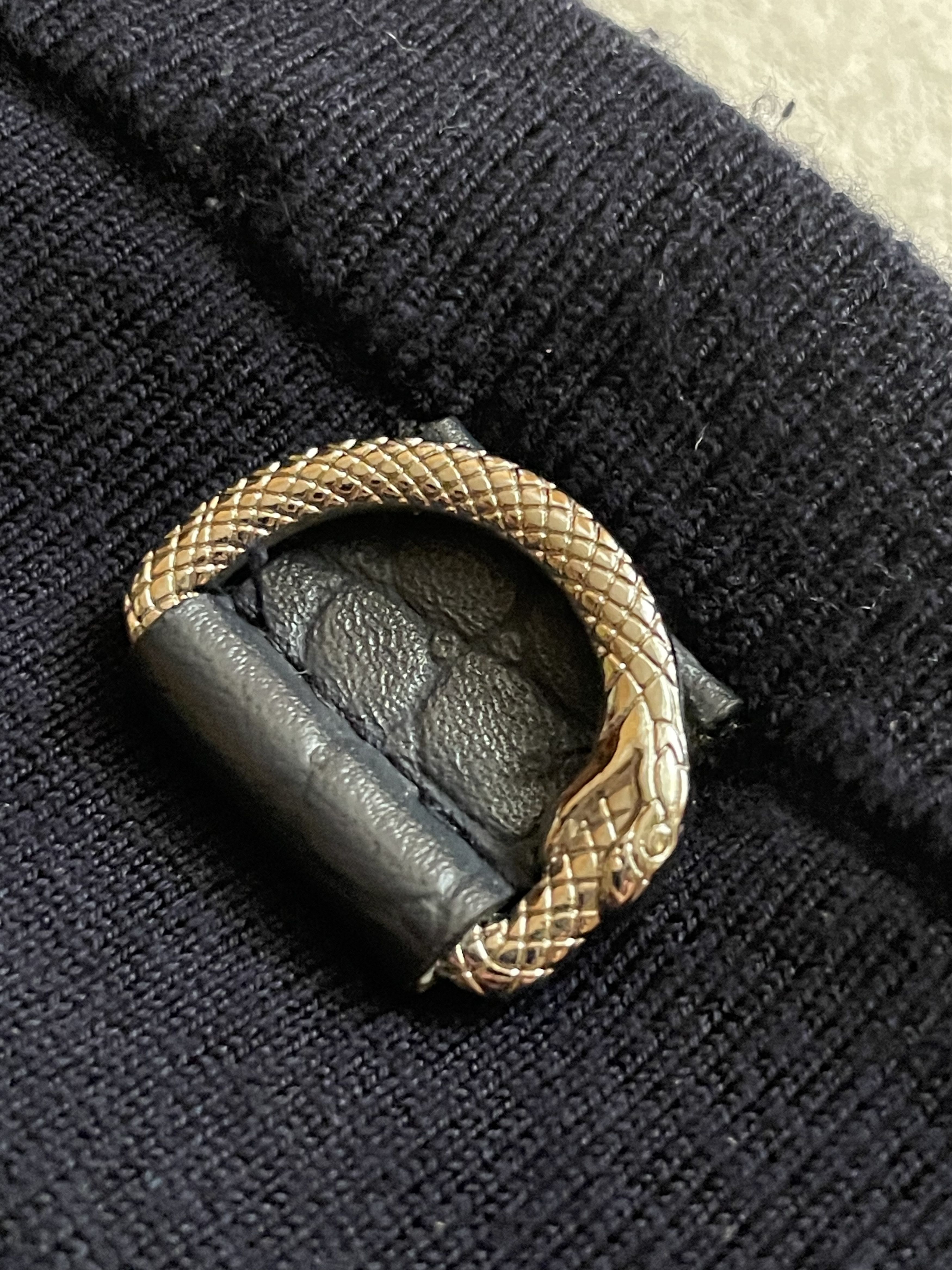 Zilli Zilli Silk Old Money Style T-shirt With Snake Leather| Navy Size US M / EU 48-50 / 2 - 7 Thumbnail