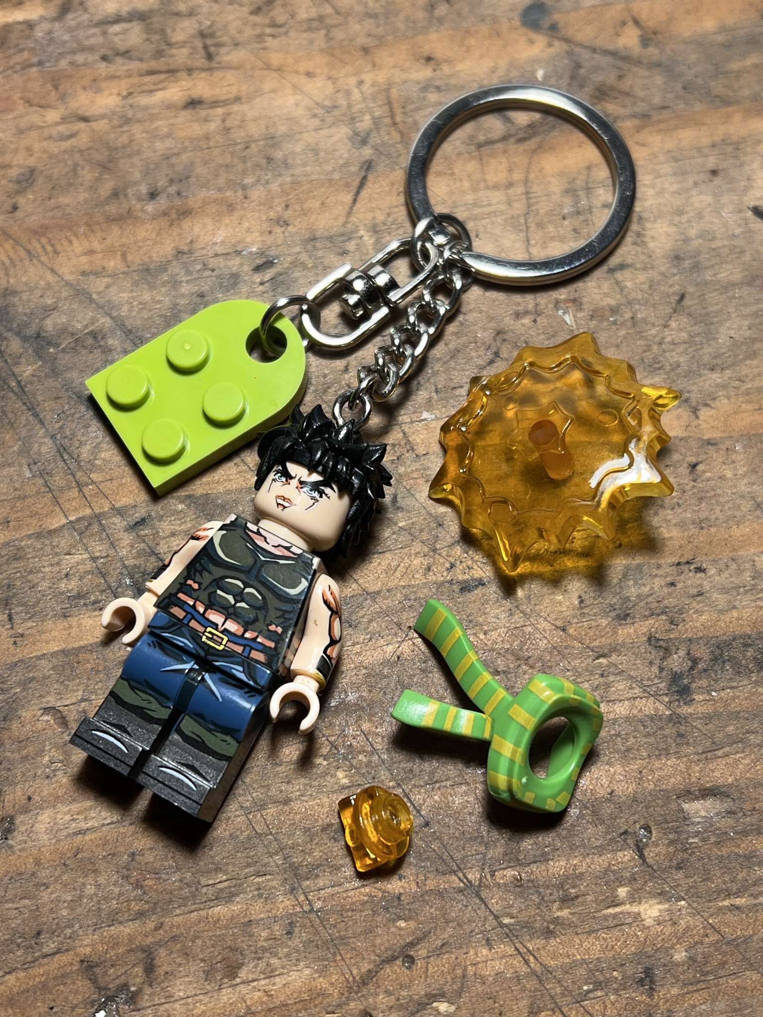 Anime Jojo joseph josuke anime mini figurine keychain keyring Size ONE SIZE - 4 Thumbnail