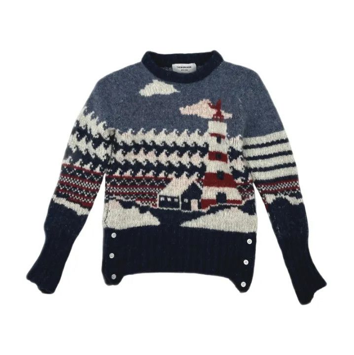 Thom Browne Thom Browne Stylish Casual Knitted Sweater Size US M / EU 48-50 / 2 - 1 Thumbnail