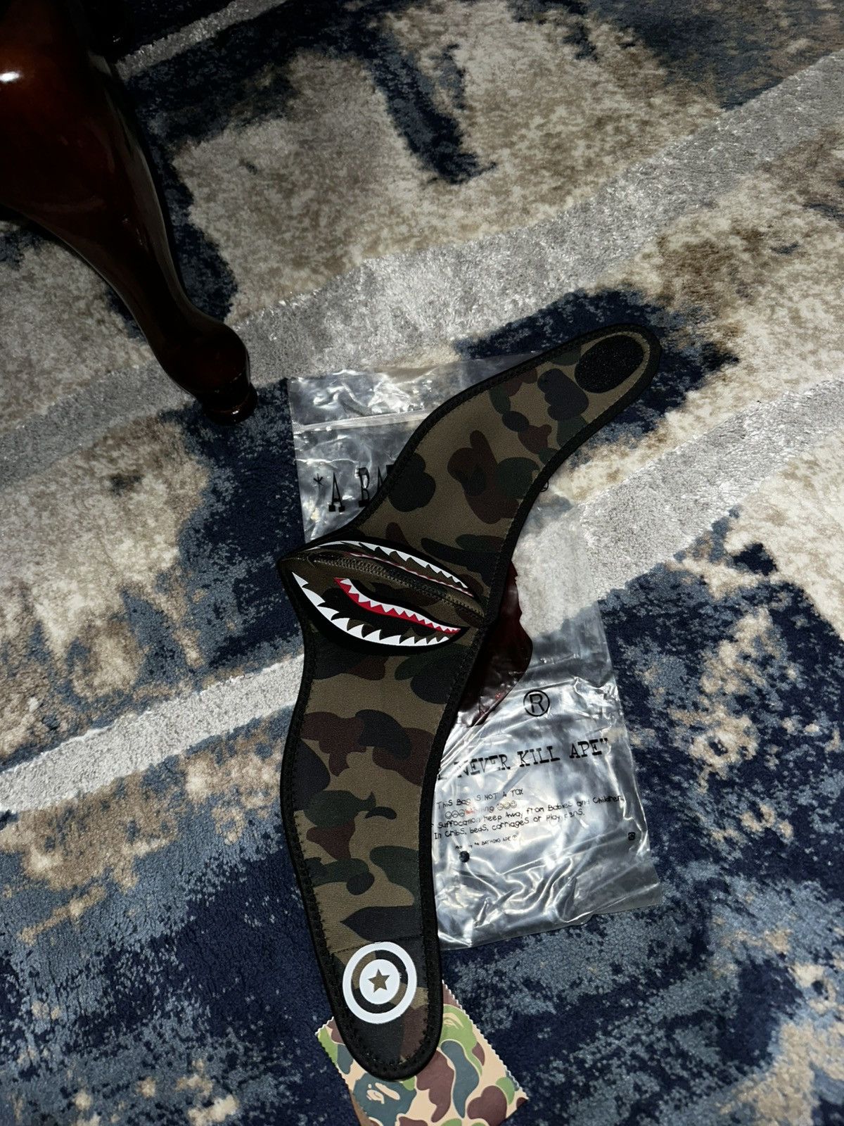 Bape Bape army camo (FW20) Shark Mask Size ONE SIZE - 4 Thumbnail