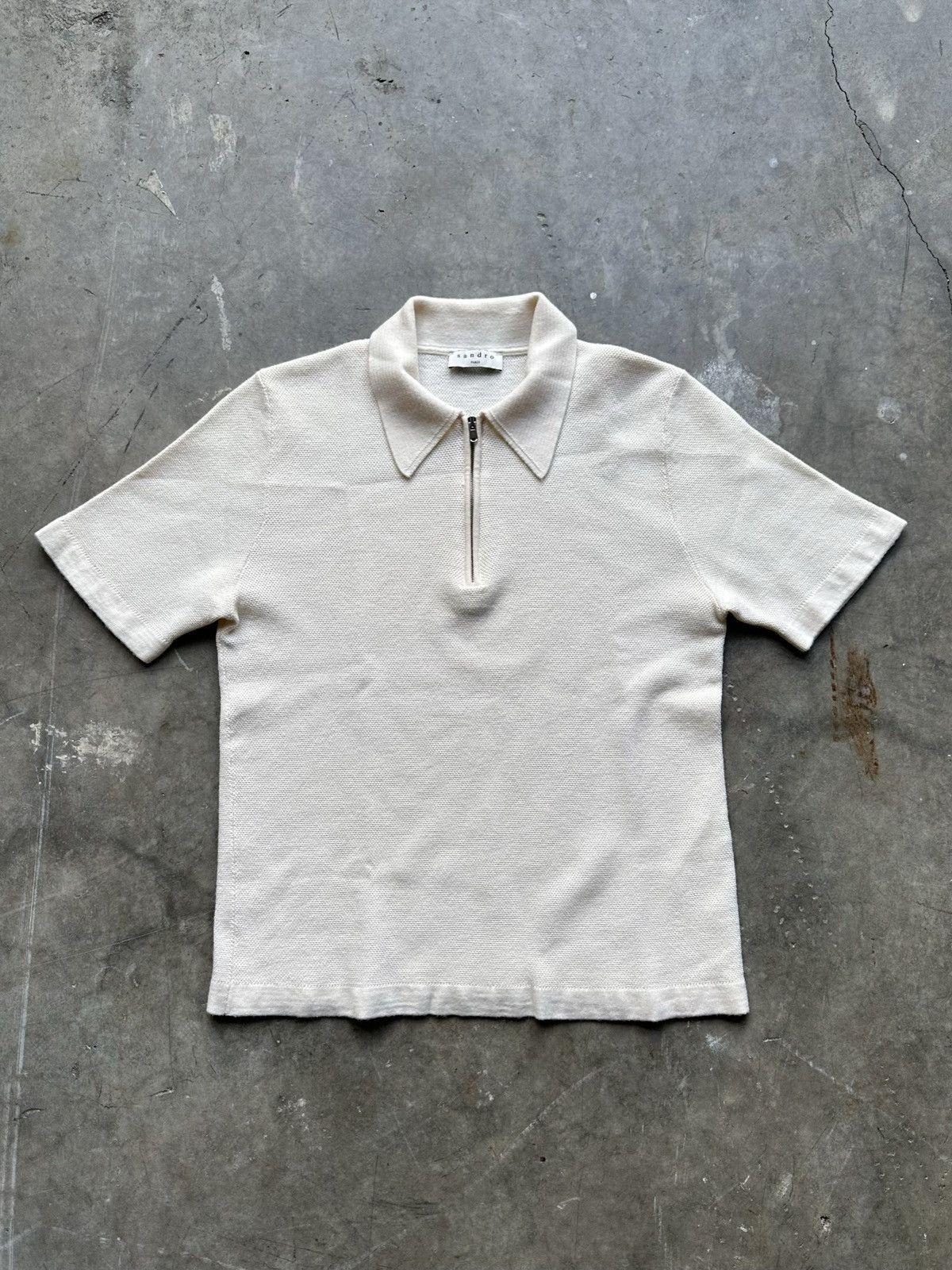 Sandro Sandro Knitted Polo Size US S / EU 44-46 / 1 - 1 Thumbnail