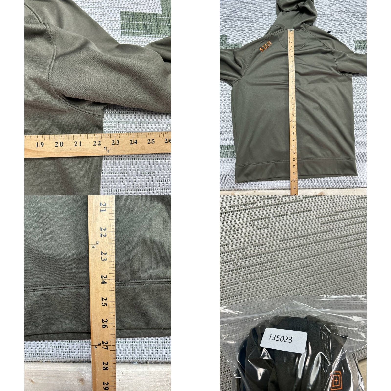 Vintage 5.11 Tactical Hoodie Mens Medium Green Pullover Hooded Shirt Regular XS? Size US M / EU 48-50 / 2 - 8 Thumbnail