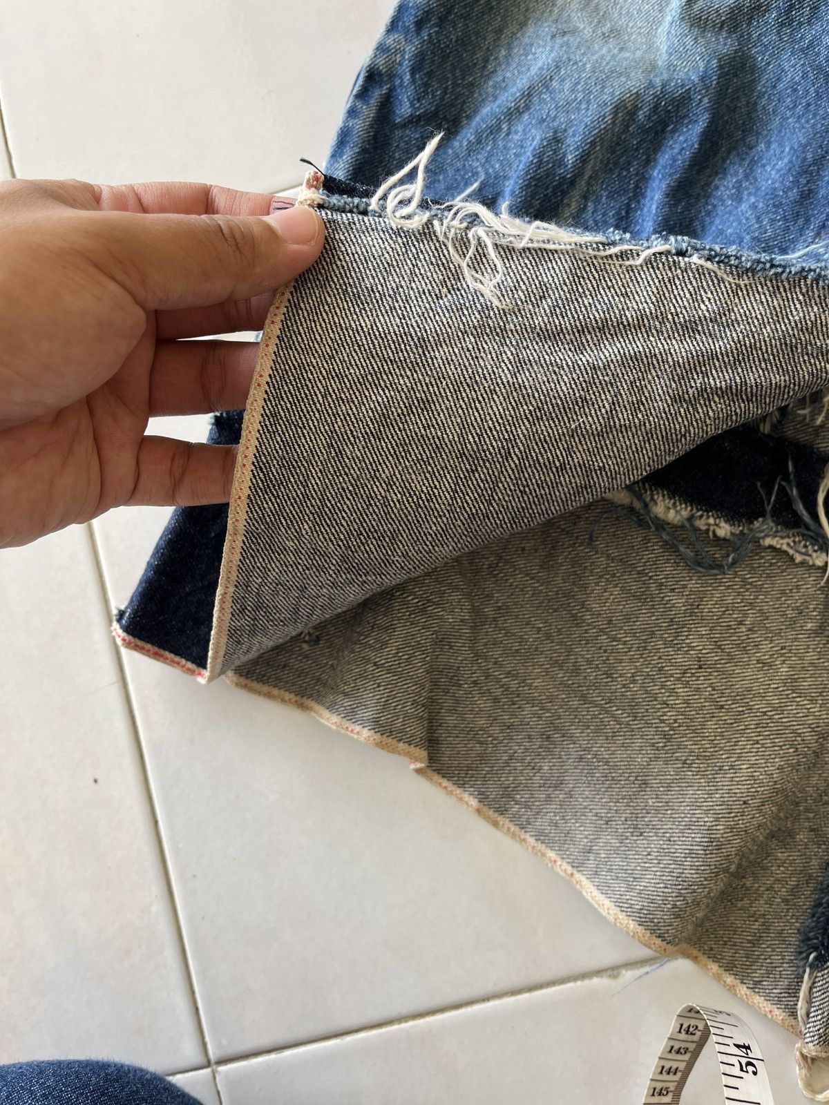 Levi's Reconstructed Vintage 80’s Levis Orange Tab Skirt Size 28" / US 6 / IT 42 - 7 Thumbnail