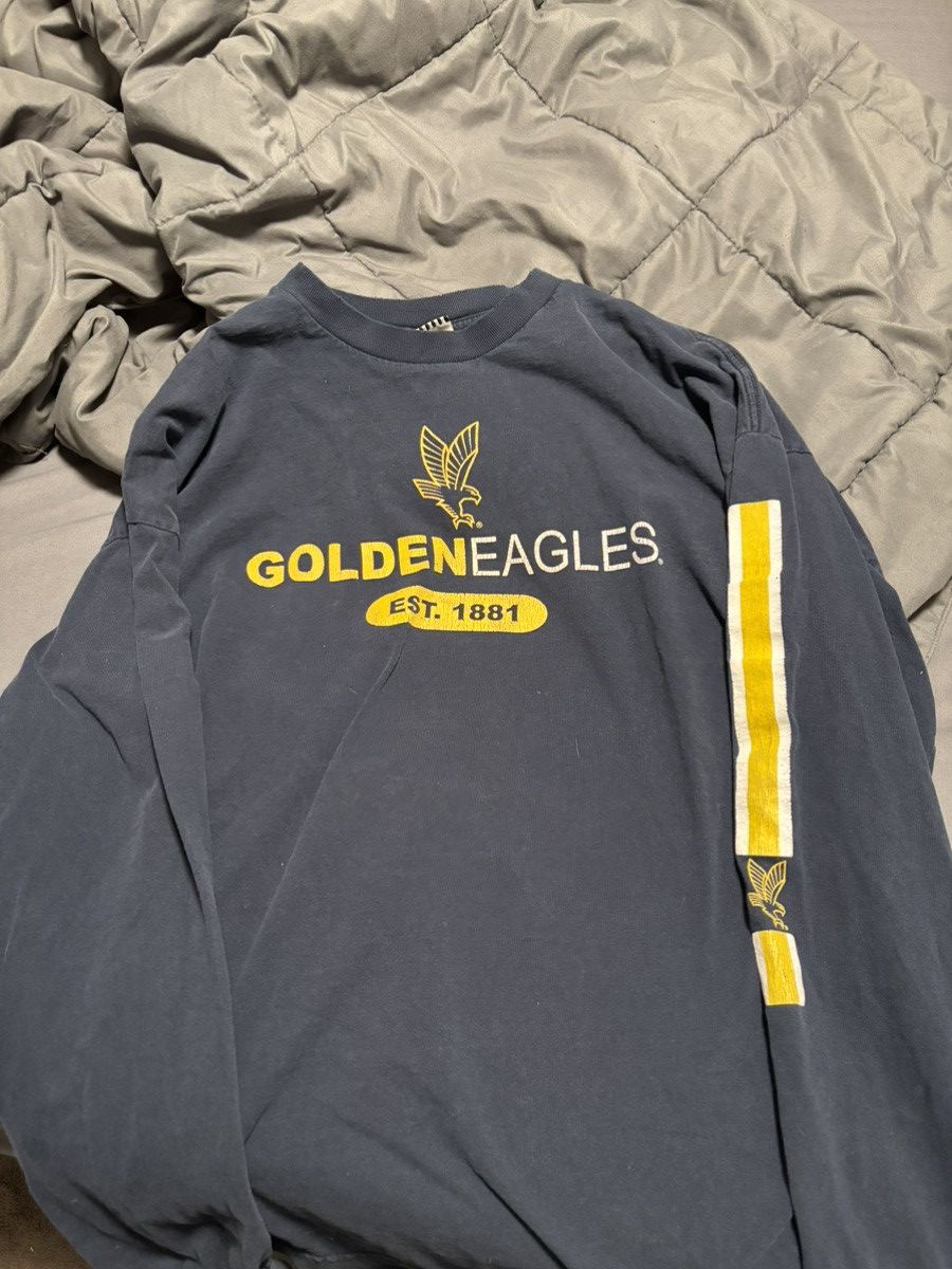 Foot Locker × Vintage Vintage Foot Locker Marquette Golden Eagles Long Sleeve Size US XL / EU 56 / 4 - 1 Thumbnail