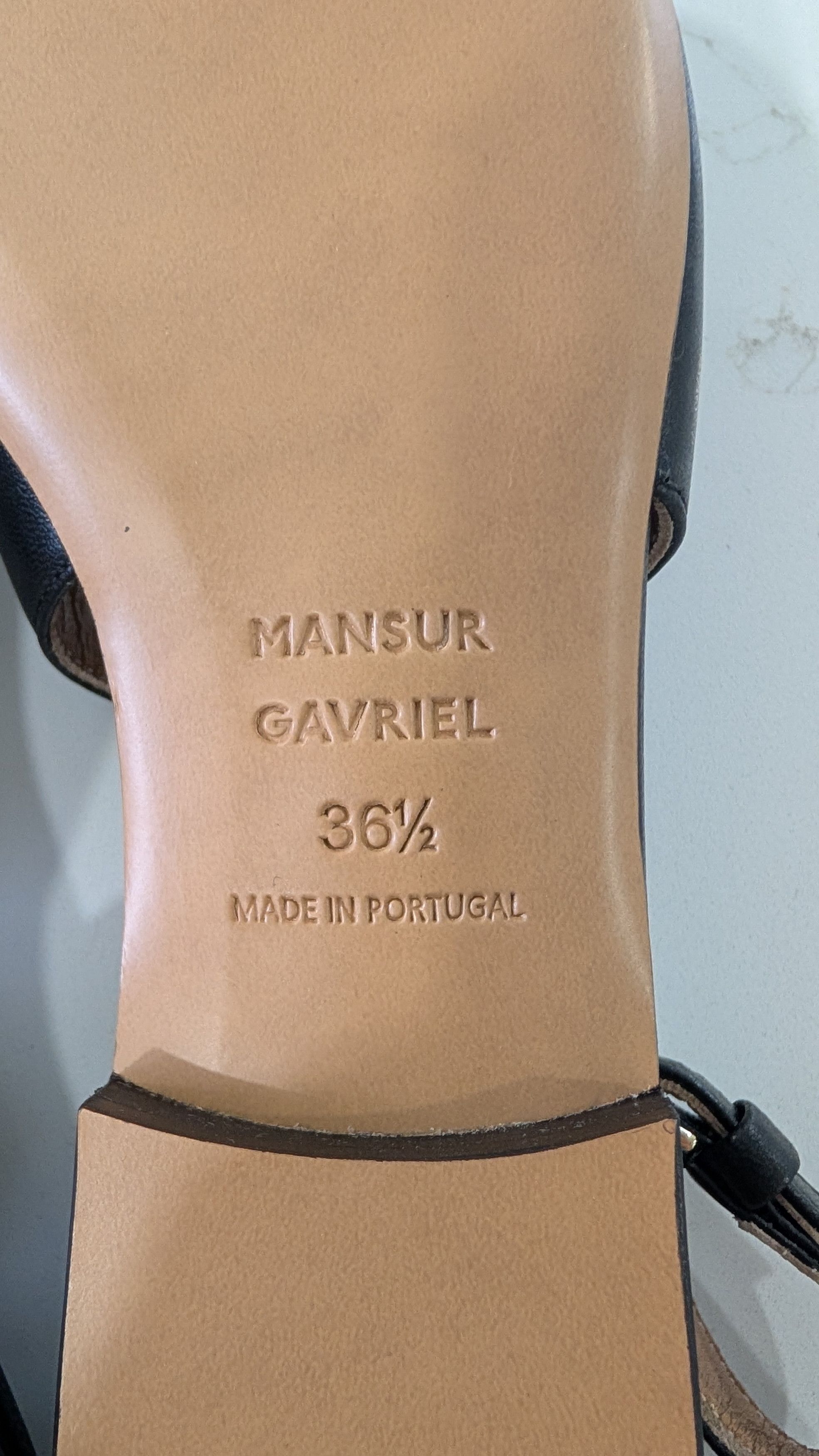 Mansur Gavriel Mansur Gavriel Black Leather Square Toe Flats EU 36.5 US 6.5 Size US 6.5 / IT 36.5 - 5 Thumbnail