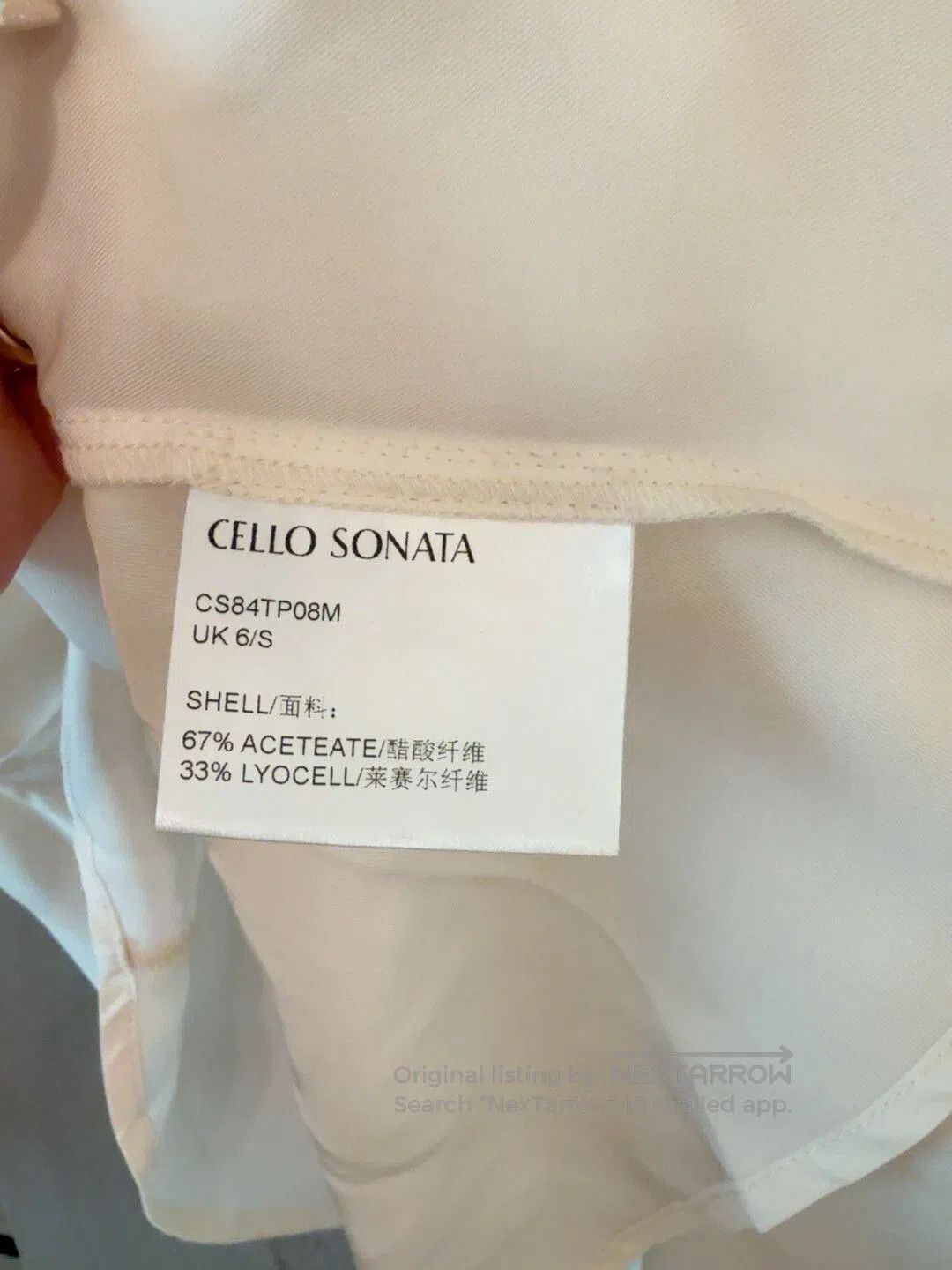 Celine Cello Sonata Beige Rose Blouse. Size S / US 4 / IT 40 - 5 Thumbnail