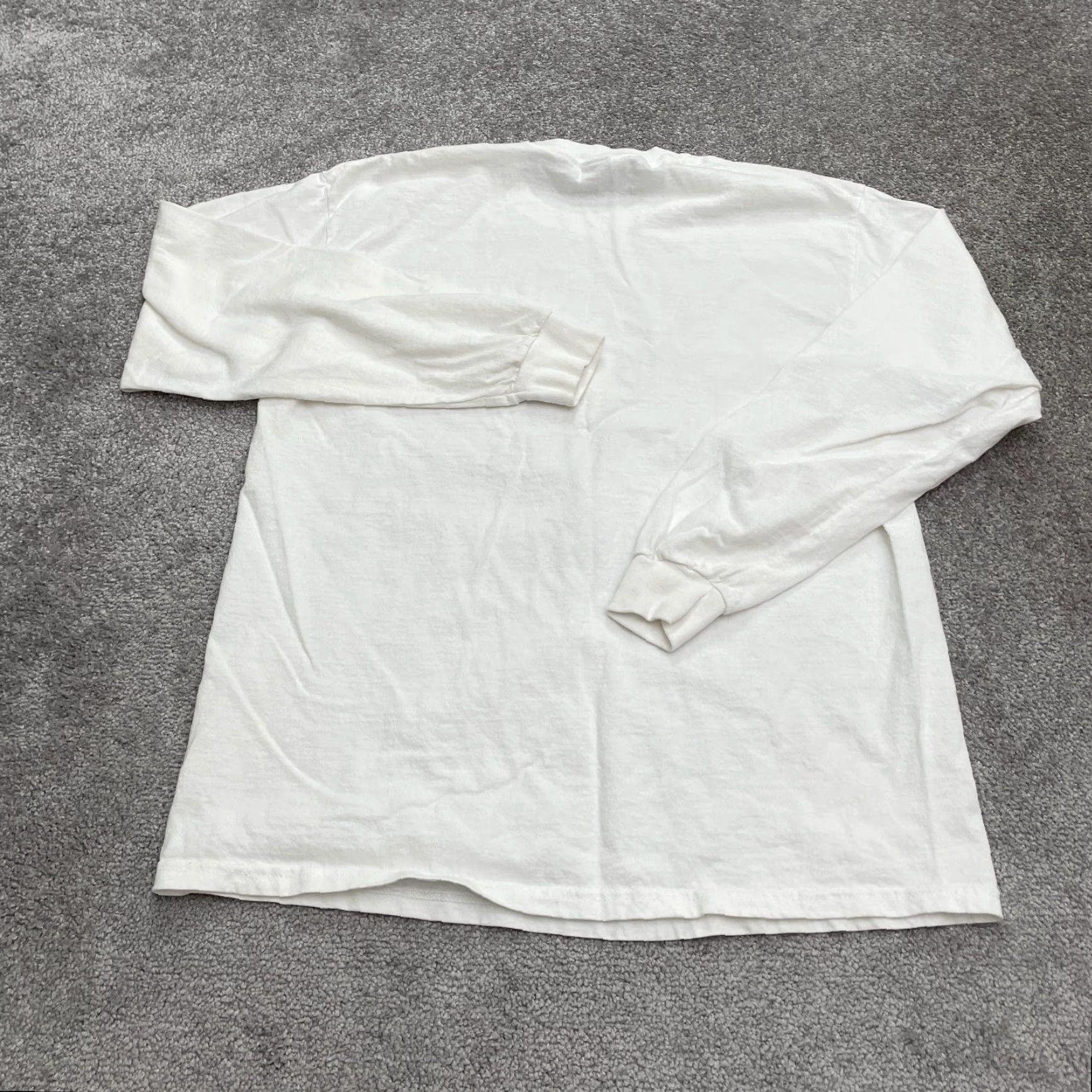 Gildan VINTAGE not, actually: Gildan Ultra Cotton Graphic Tee T-Shirt Unisex Large White Long Sleeve Funny Top Size US L / EU 52-54 / 3 - 2 Thumbnail