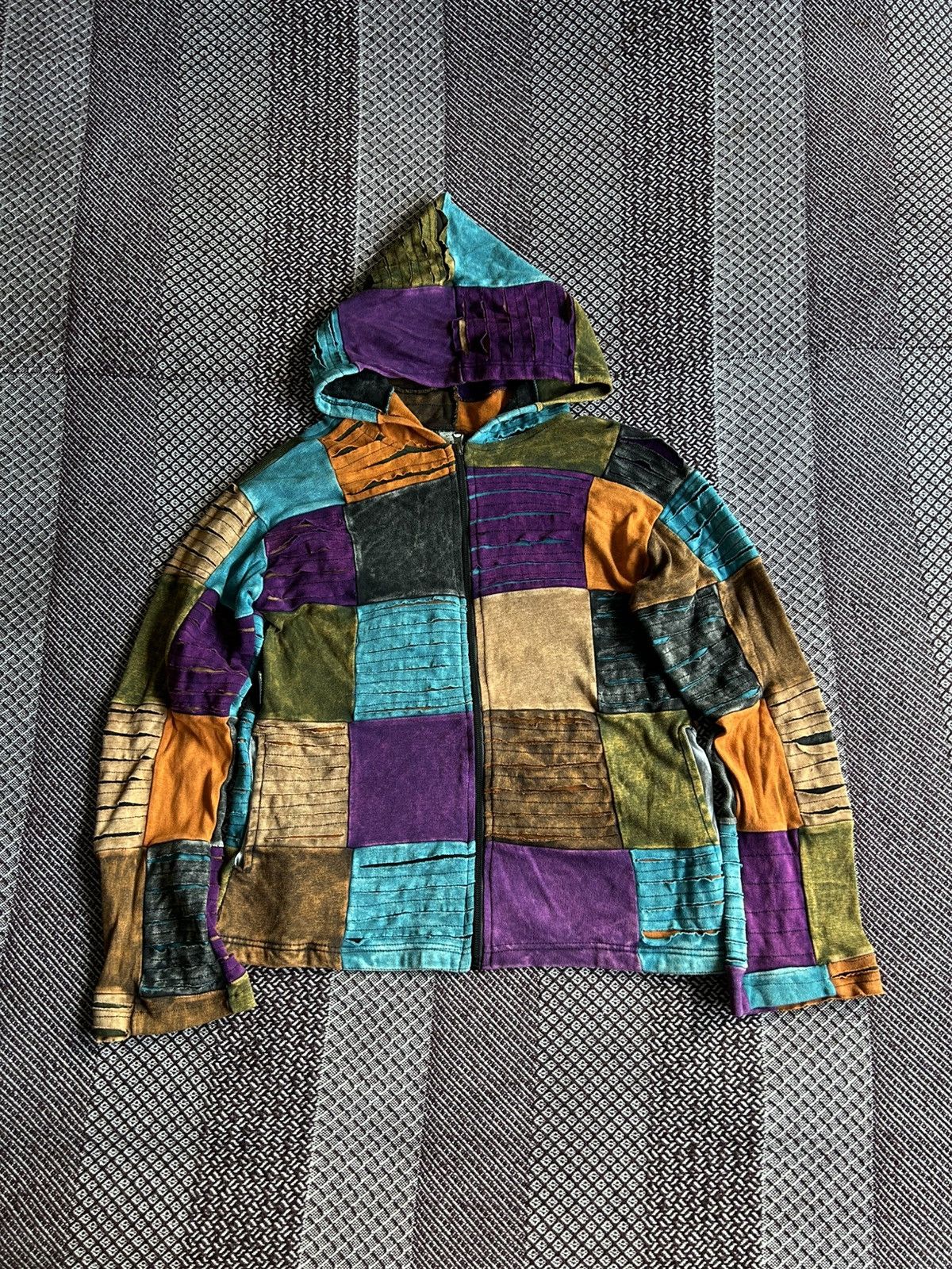 Vintage Vintage Y2K Nepal Fantasy Zip Up Hoodie Elf Style Size M Size M / US 6-8 / IT 42-44 - 1 Thumbnail