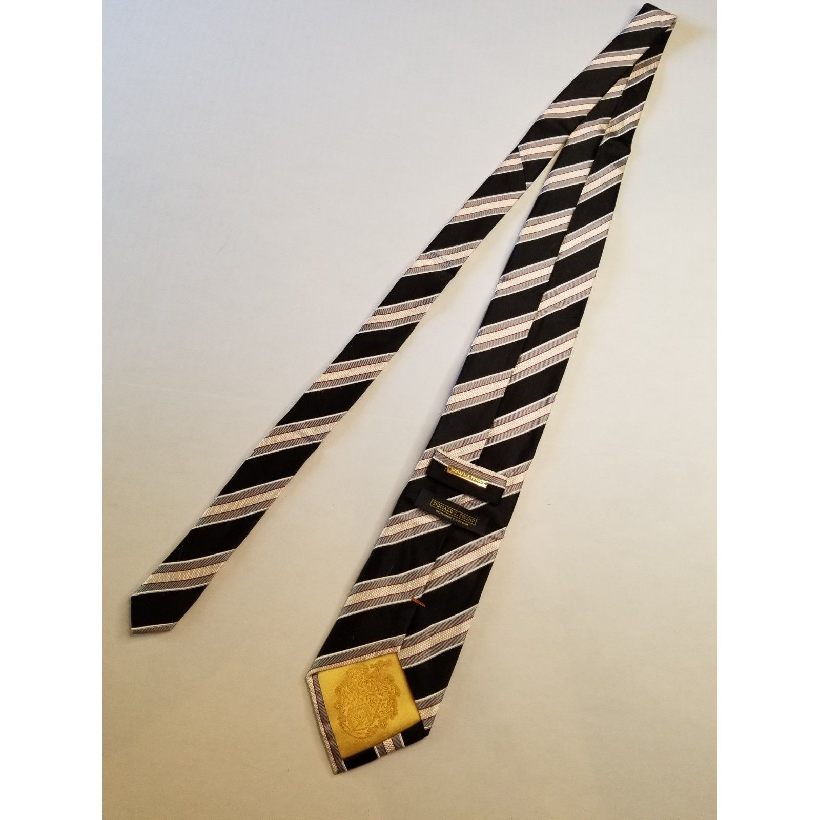 Donald Trump Donald J Trump Signature Collection Neck Tie Diagonal Stripe Size ONE SIZE - 4 Thumbnail