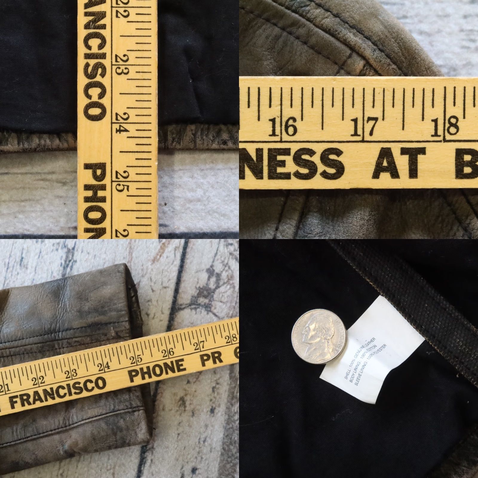 Gap VINTAGE Gap Leather Cafe Racer Motorcycle Jacket Men S Black Distressed Size US S / EU 44-46 / 1 - 8 Thumbnail