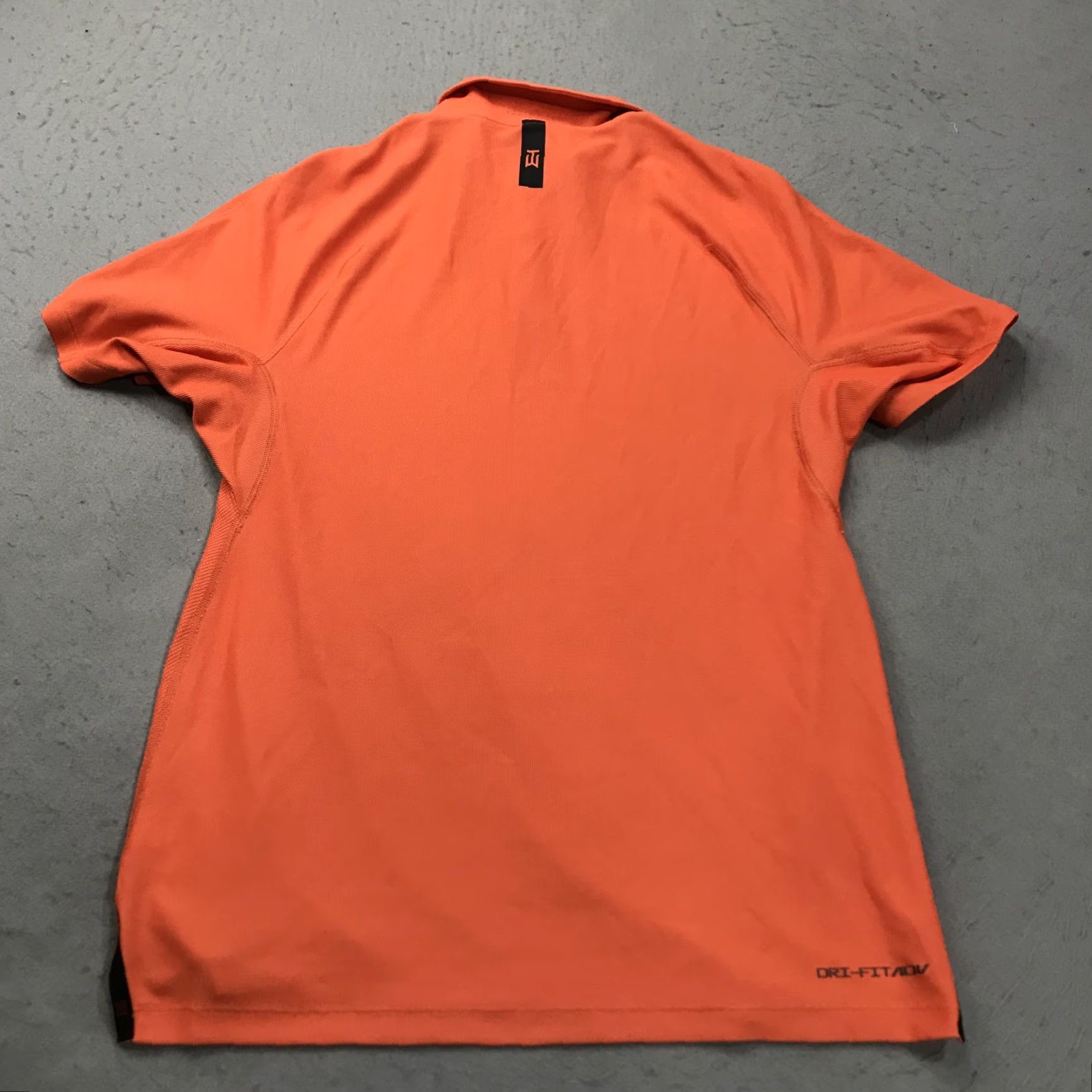 Nike Nike Golf Polo Shirt Mens Small Orange Tiger Woods Snapt Dri Fit ADV Performance Baseball? Size US S / EU 44-46 / 1 - 7 Thumbnail