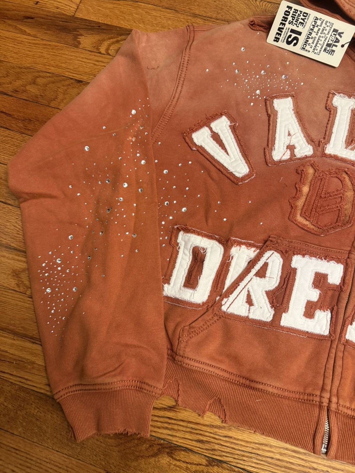Vale Vale Valley Dreams Orange Classico Zip Up Hoodie Size Medium Size US M / EU 48-50 / 2 - 3 Thumbnail
