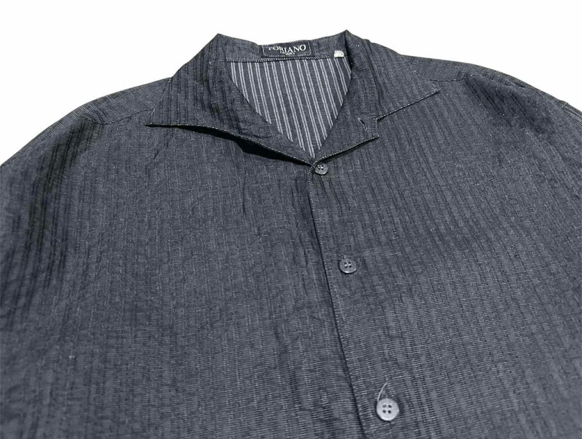 Japanese Brand 🔥Japanese Vintage Toriano Uomo Wrinkled Shirt Size US XL / EU 56 / 4 - 3 Thumbnail