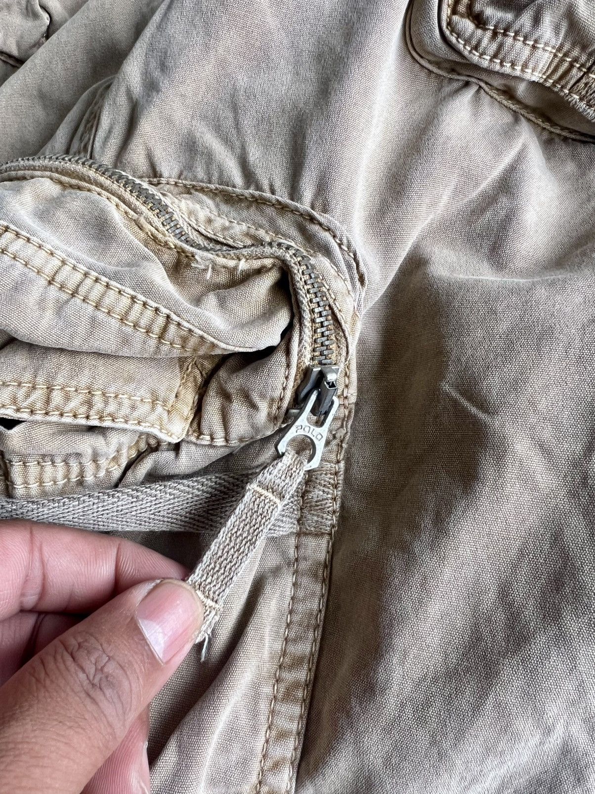 Polo Ralph Lauren Crazy Vintage 90s Polo RL Baggy Wide Leg Cargo Pants Size US 36 / EU 52 - 9 Thumbnail