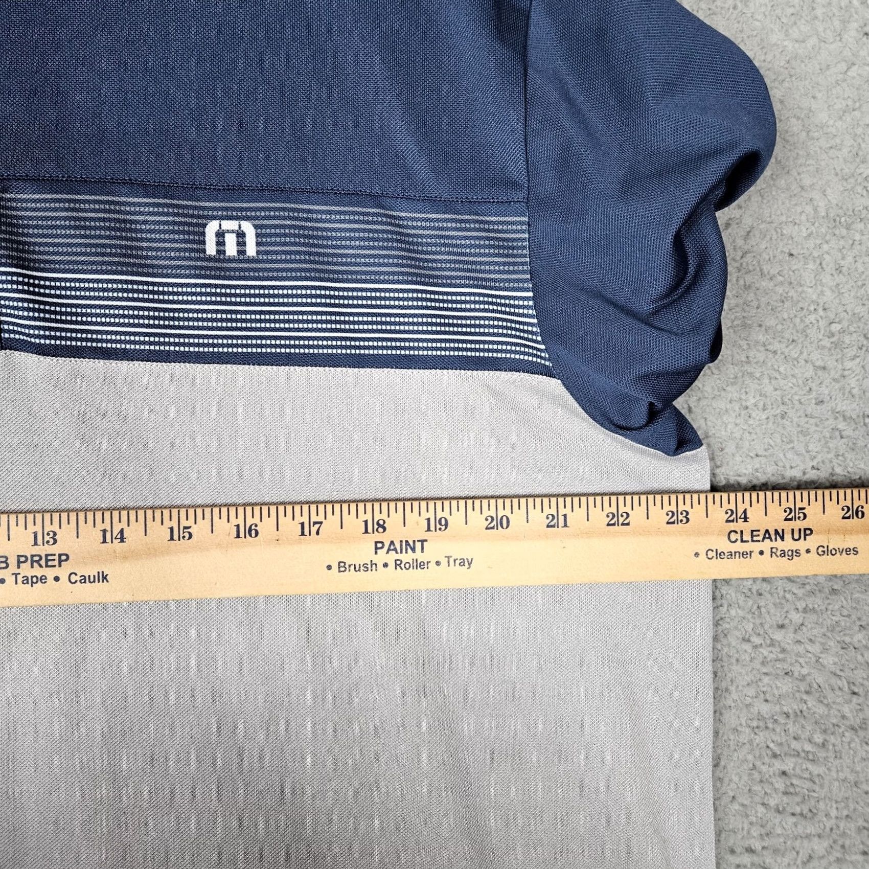 TravisMathew Travis Mathew Polo Shirt Men XL Gray Blue 1/4 Button Up Regular Short Sleeve Polo Sports Shirt Size US XL / EU 56 / 4 - 5 Thumbnail