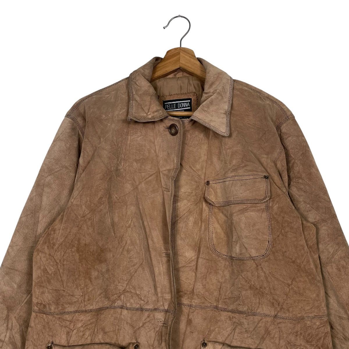 Other Pelle Donna Leather Jacket Size L / US 10 / IT 46 - 2 Thumbnail