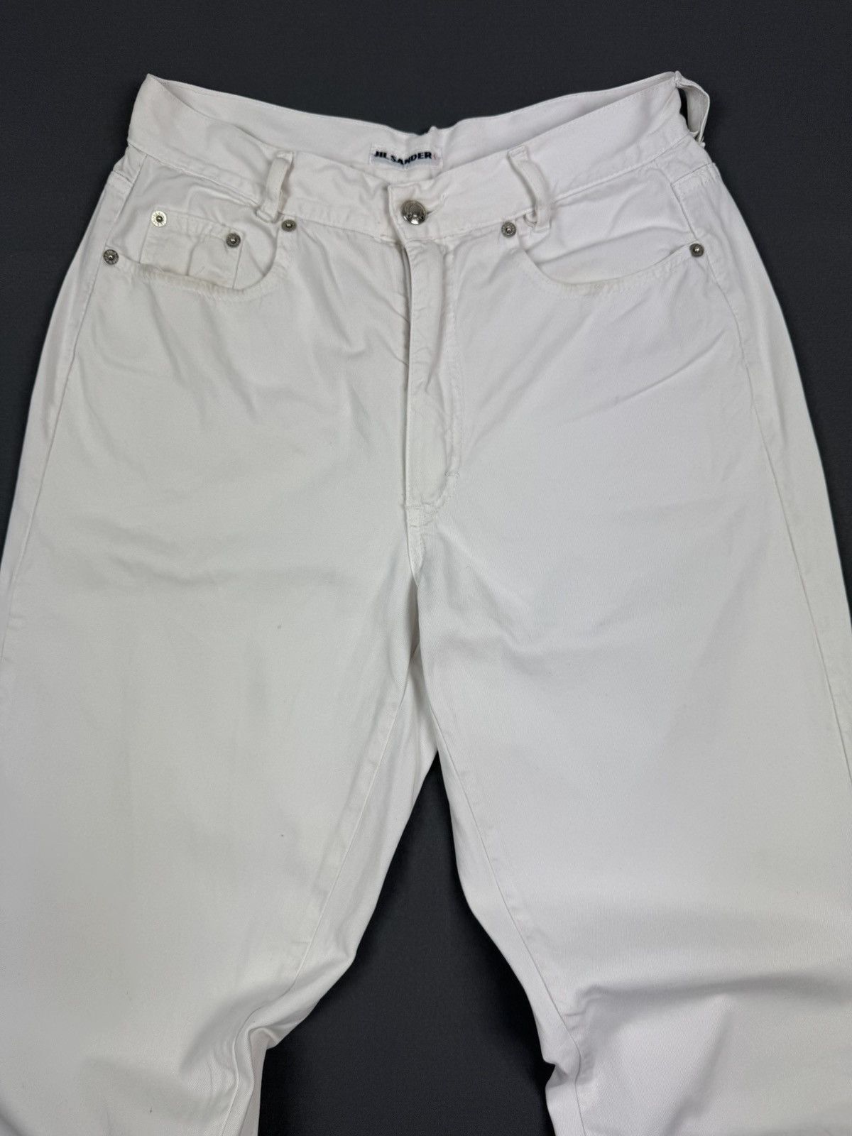 Jil Sander Distressed Jil Sander + White Lightweight Jeans Pants Size 28" / US 6 / IT 42 - 7 Thumbnail