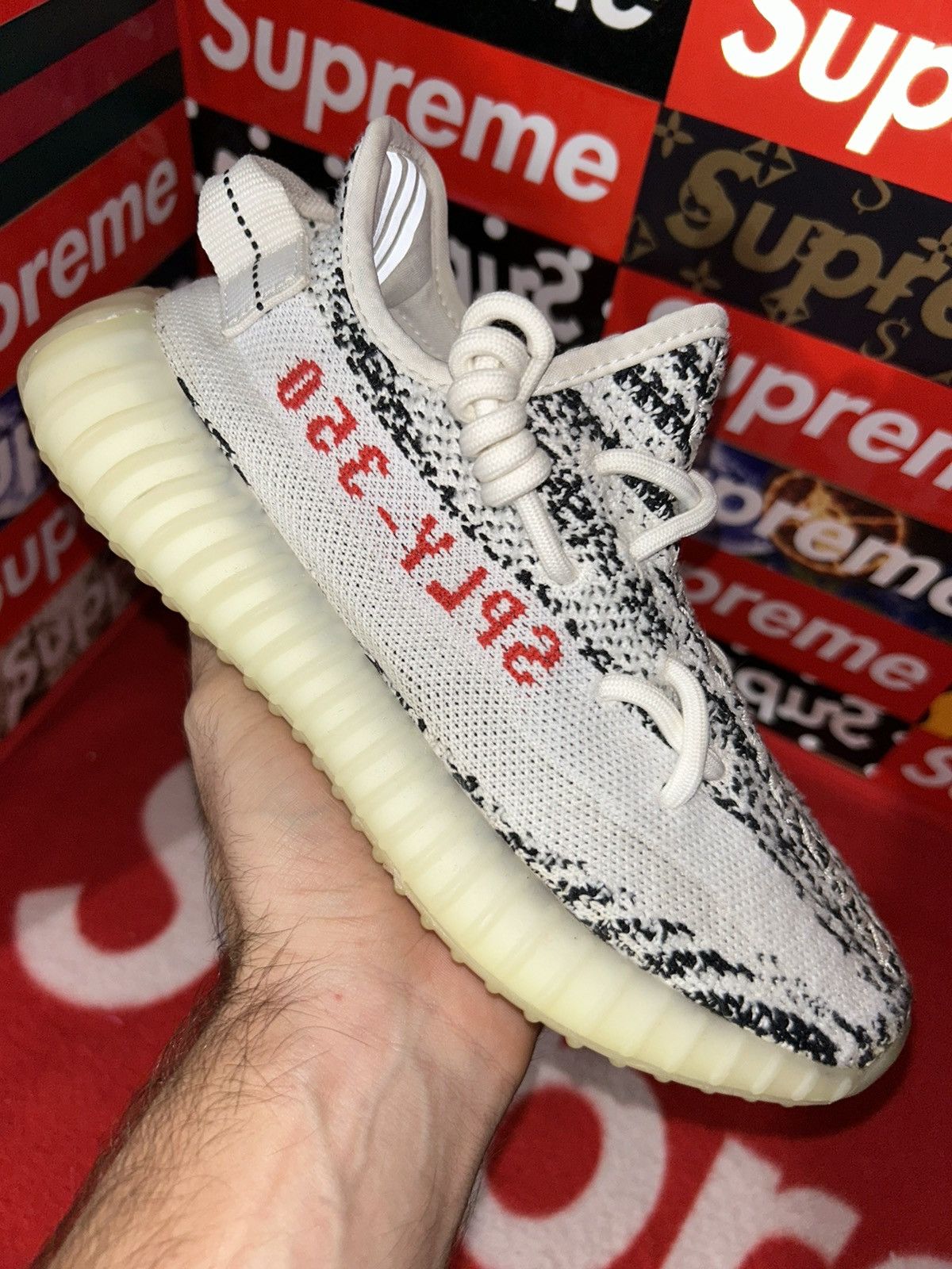 Adidas adidas Yeezy Boost 350 V2 Zebra CP9654 size 4 Size US 5 / EU 37 - 8 Thumbnail