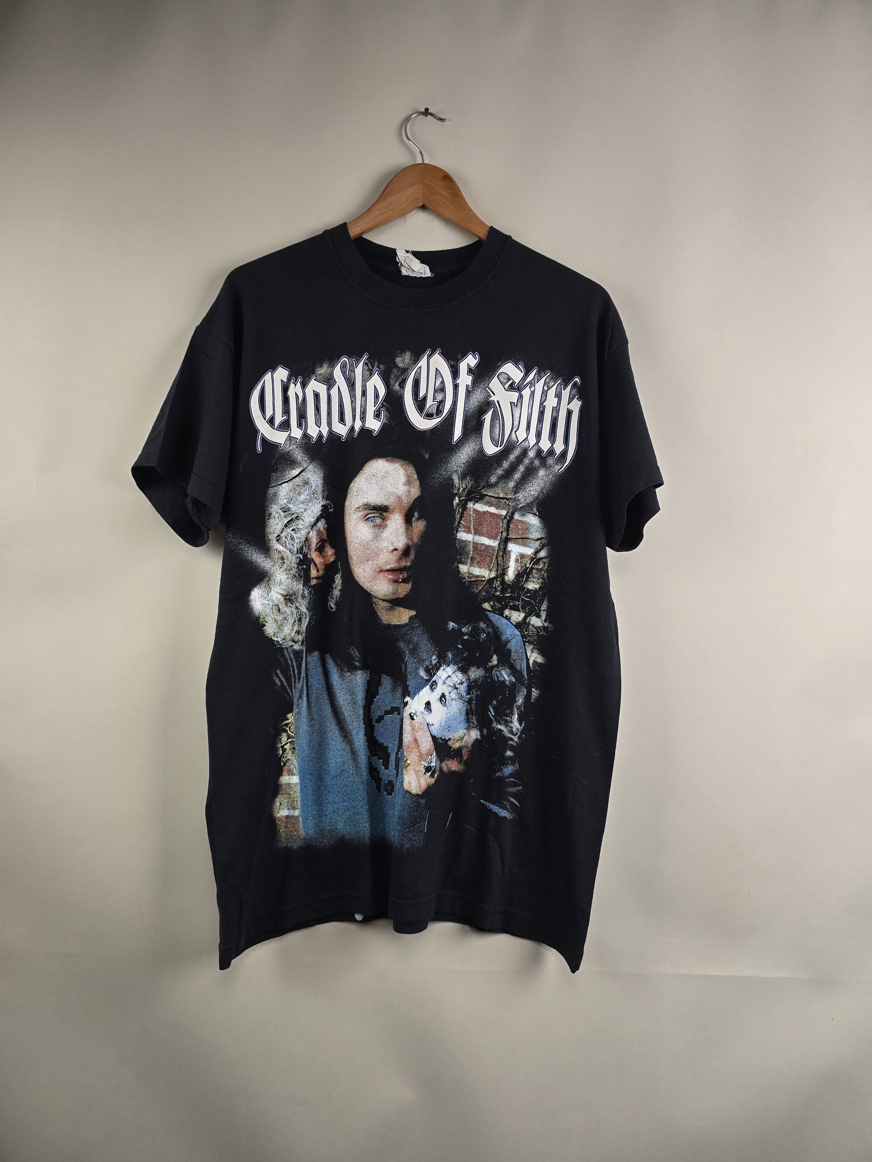 Band Tees × Vintage 90s Cradle Of Filth Dani Filth L 21.5" 30" Size US L / EU 52-54 / 3 - 6 Thumbnail
