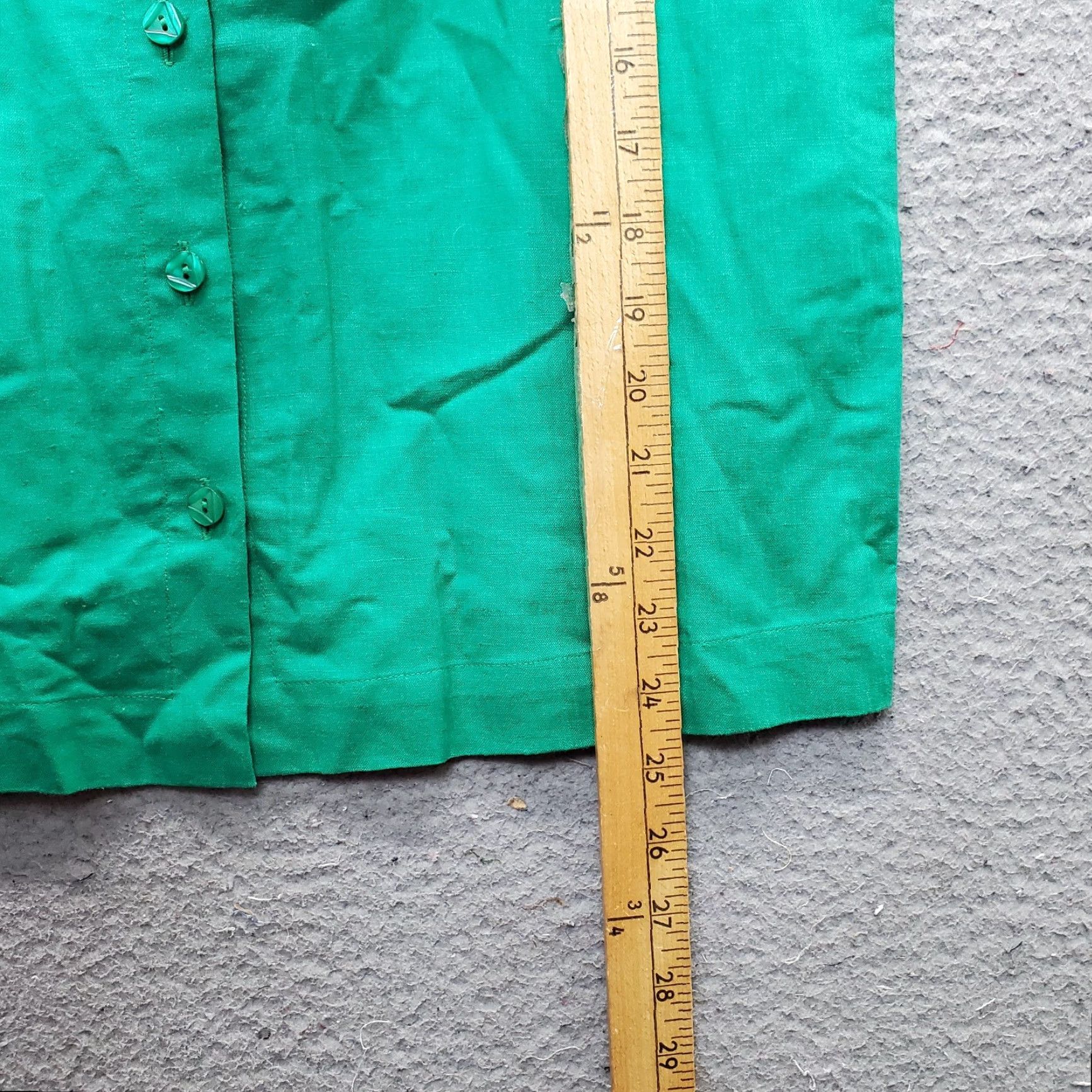 Talbots Talbots Blouse Womens Size 8 Green Linen Blend Short Sleeve Button Front Top Size M / US 6-8 / IT 42-44 - 3 Thumbnail