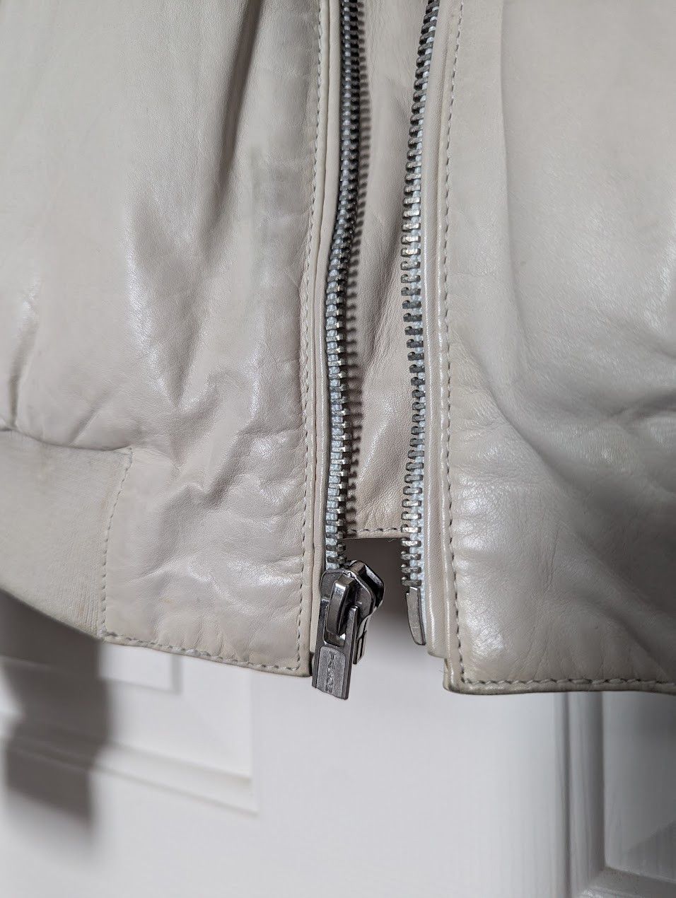 Blk Dnm Leather Bomber Jacket Size US M / EU 48-50 / 2 - 4 Thumbnail