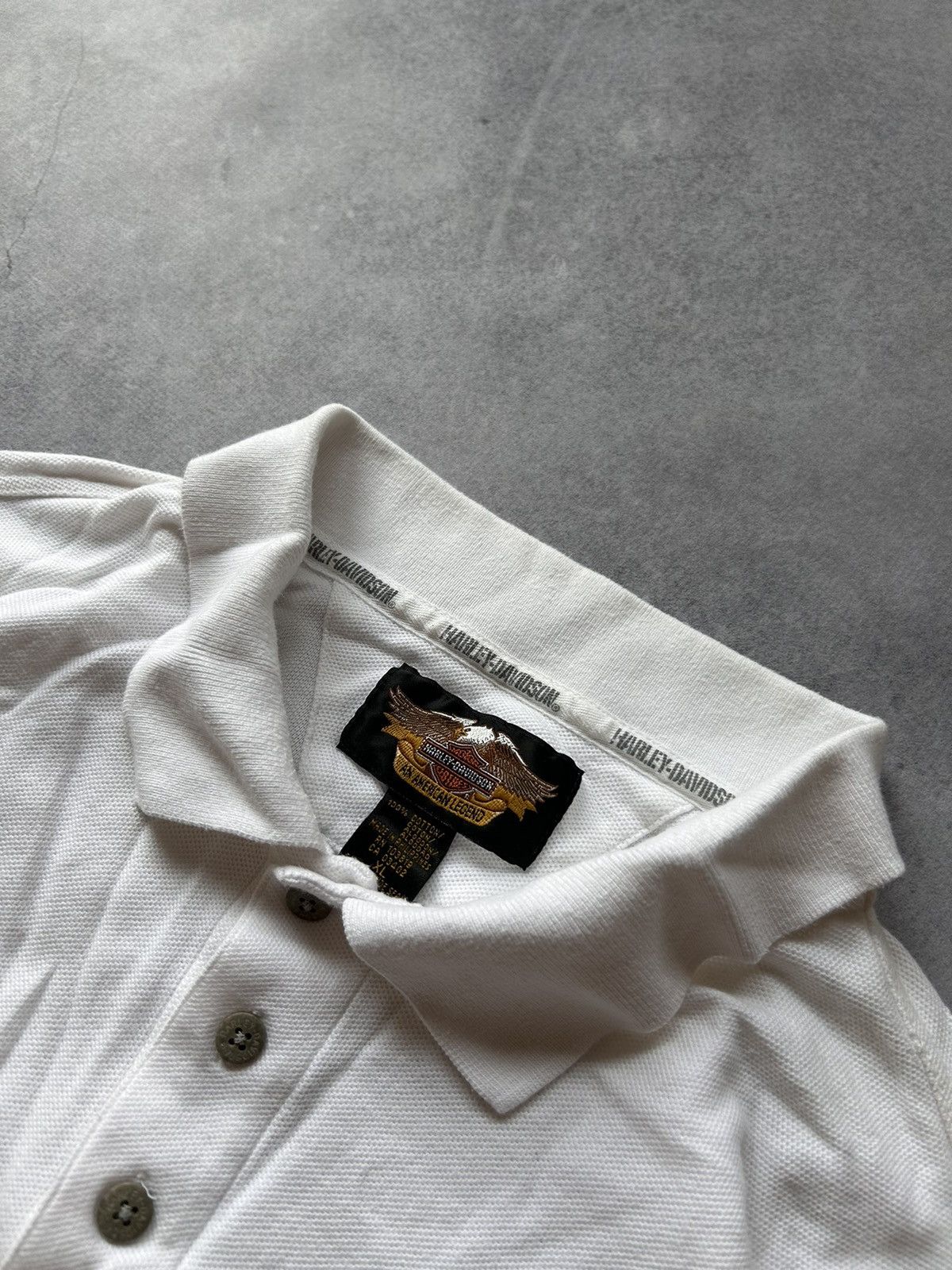 Harley Davidson × Vintage Vintage Harley Davidson big logo polos shirt Size US XL / EU 56 / 4 - 3 Thumbnail
