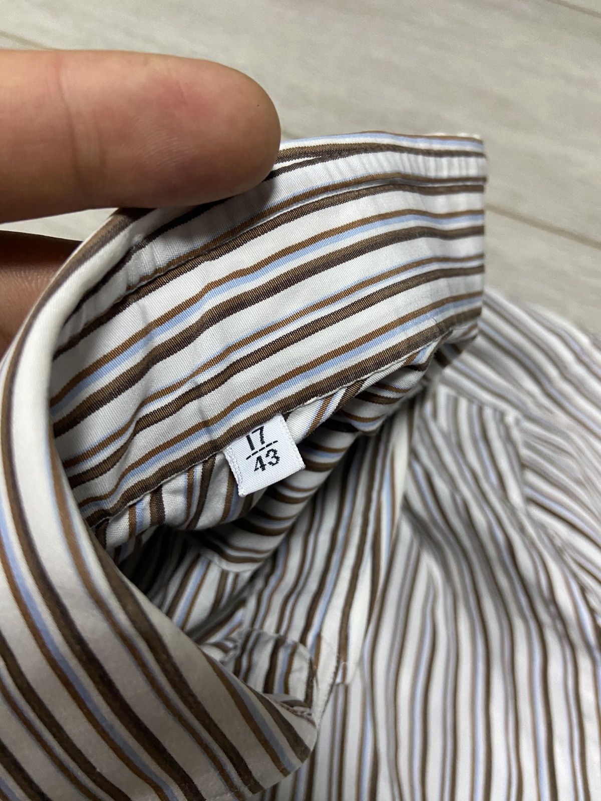 Kiton Vintage Kiton Striped Shirt Button Up Italy Size US XL / EU 56 / 4 - 5 Thumbnail