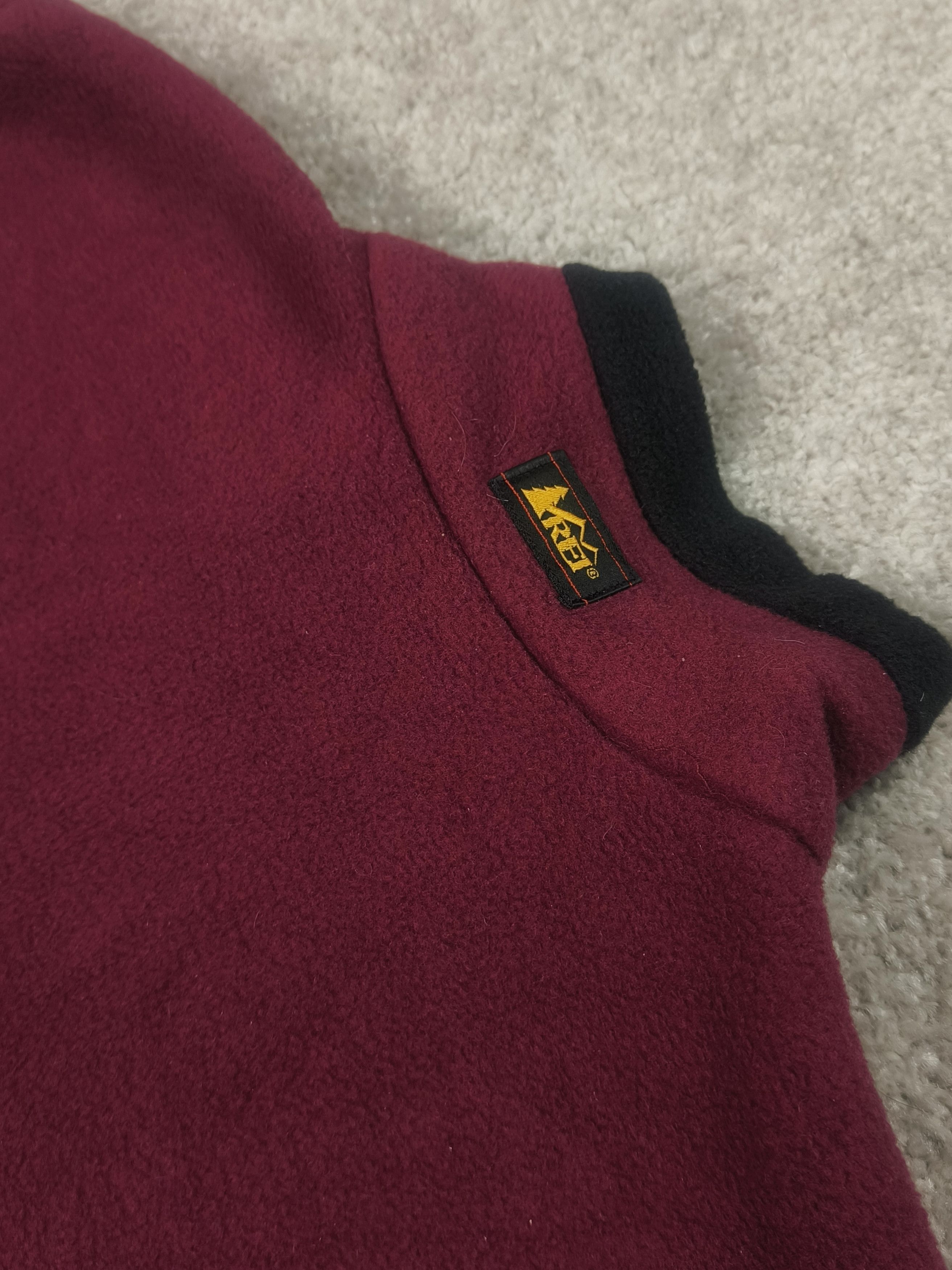 Rei REI Co-op Fleece Vest Burgundy/Maroon Full-Zip Outdoor Layer Size US L / EU 52-54 / 3 - 5 Thumbnail