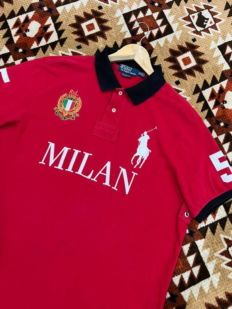 Polo Ralph Lauren Polo Ralph Lauren Milan Italy Chief Keef Collar Shirt Size US XL / EU 56 / 4 - 2 Thumbnail