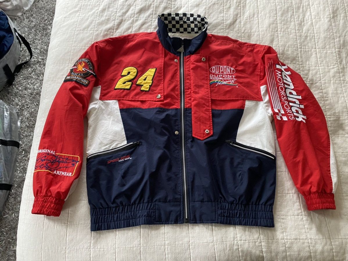 NASCAR × Vintage 1995 Jeff Gordon big graphic jacket Xl Size US XL / EU 56 / 4 - 2 Thumbnail