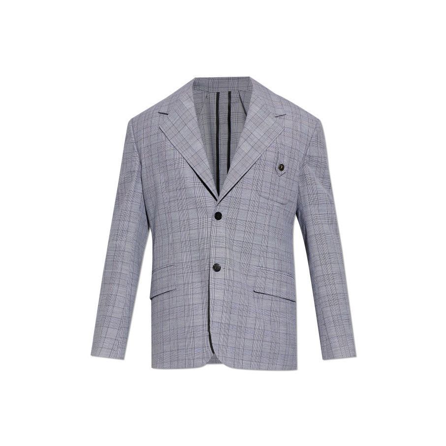 Versace VERSACE Grey Black Check Wool Blazer New & Authentic (Men's Size US L / EU 52-54 / 3 - 1 Preview