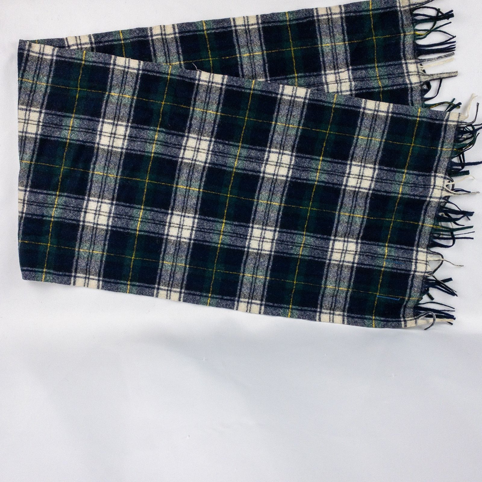 Pendleton Pendleton Vintage Blue White Plaid Scarf Unisex One Size Size ONE SIZE - 5 Thumbnail
