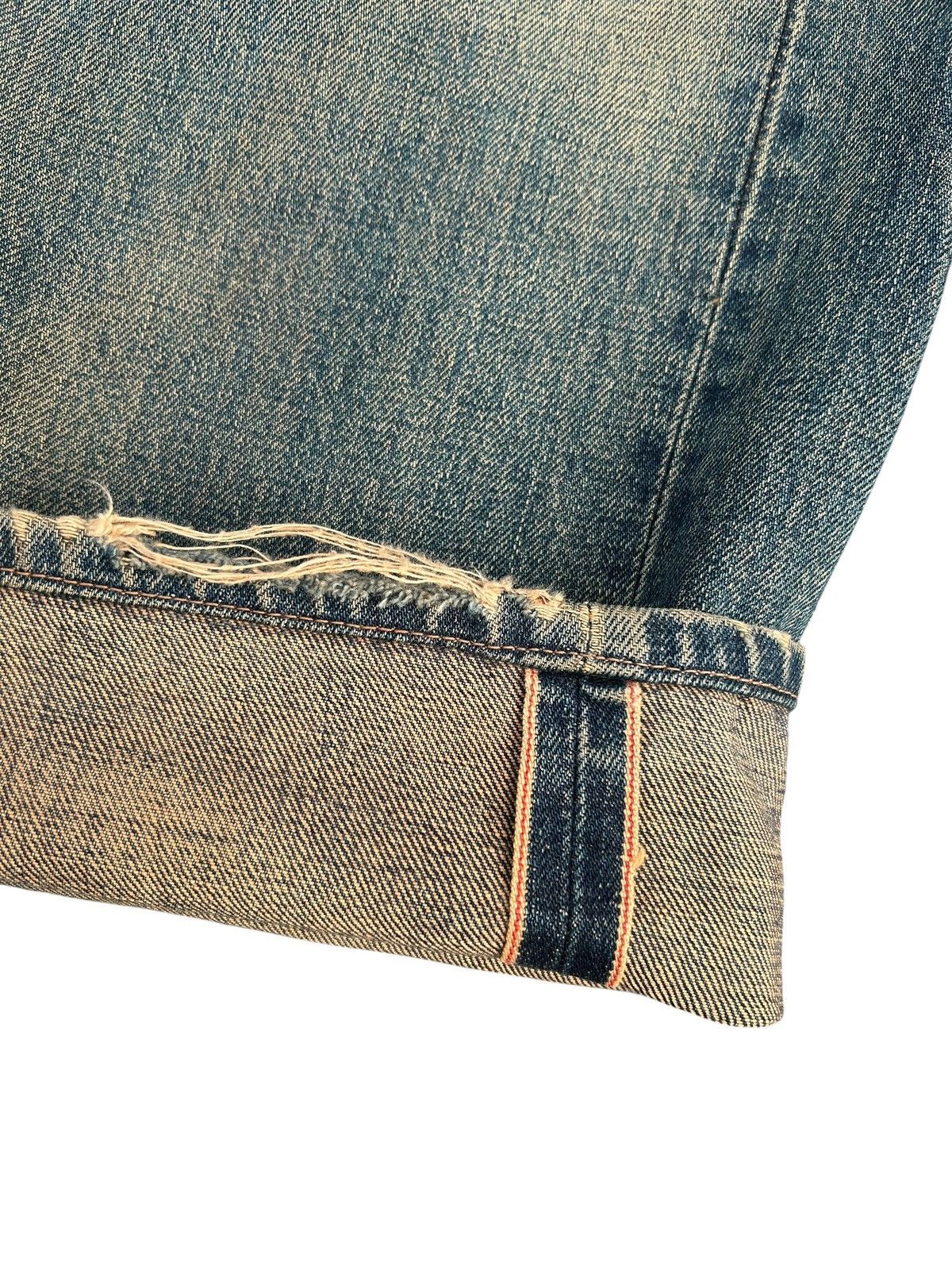 Kapital Thrashed Vintage Edwin 505X Selvedge Rusty Denim Jeans Size US 31 - 4 Thumbnail