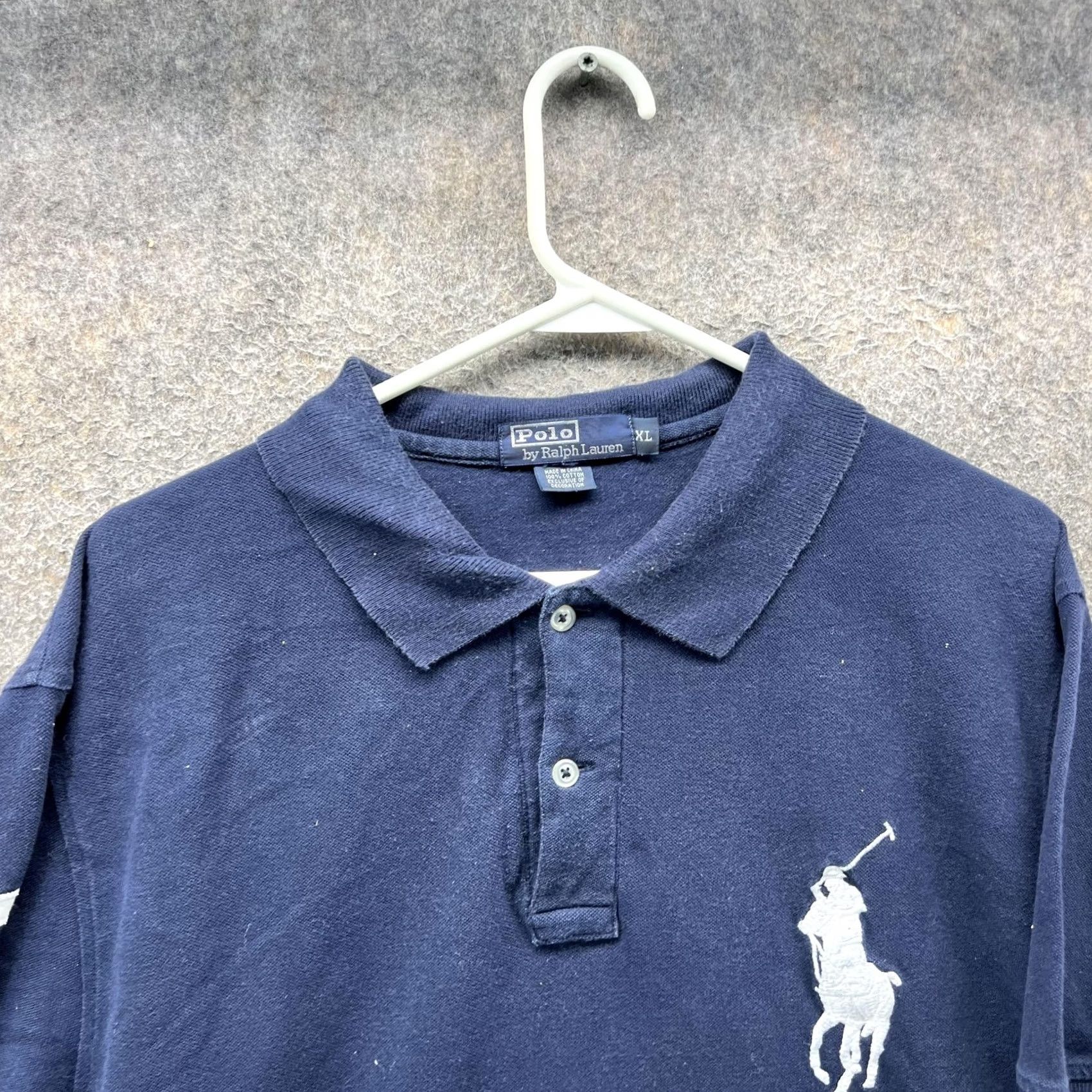Polo Ralph Lauren Polo Ralph Lauren Polo Shirt Mens XL Blue Big Pony 3 Pique Cotton Casual Golf Shirt Size US XL / EU 56 / 4 - 5 Thumbnail